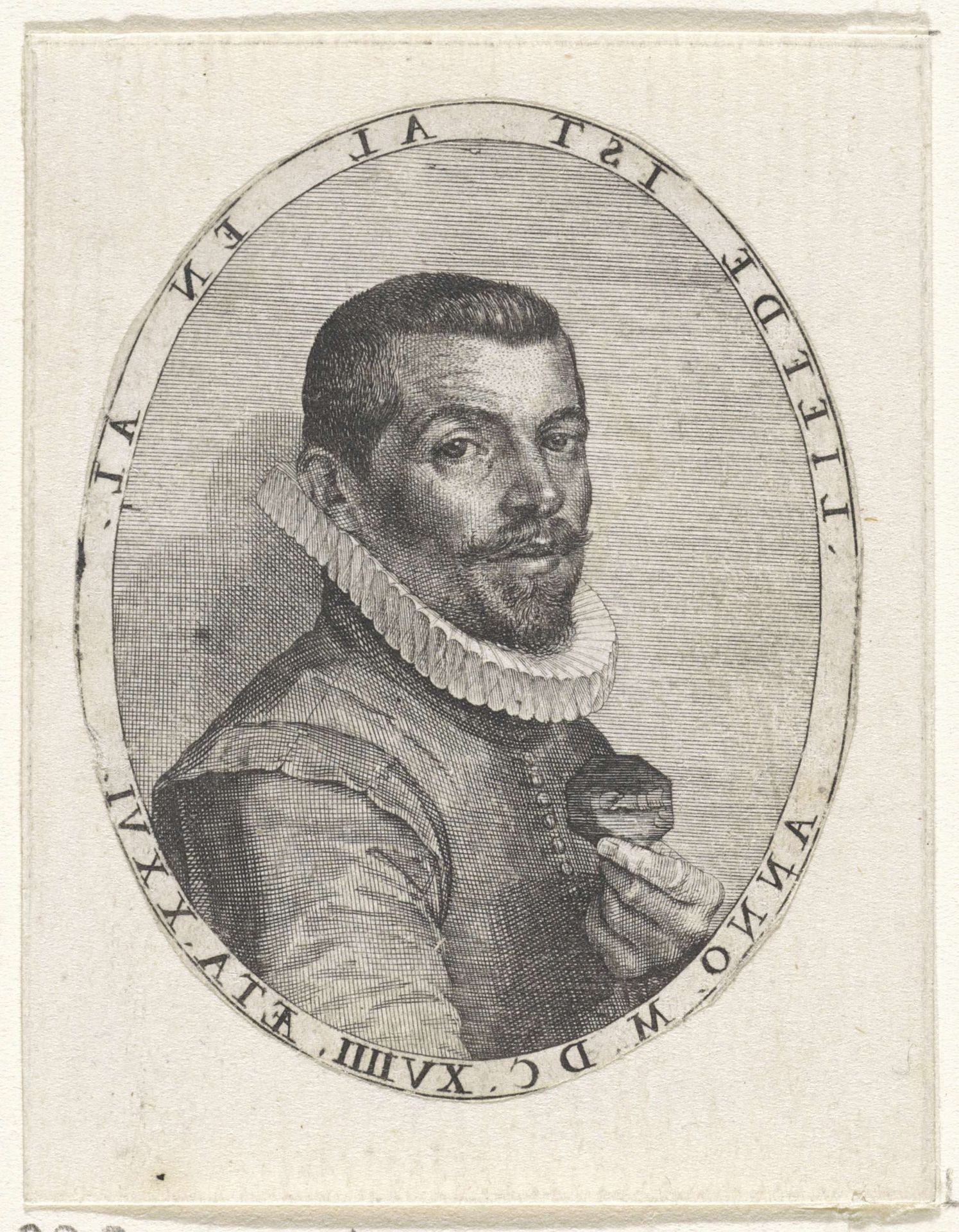 Portret van een man by Pieter Serwouters
