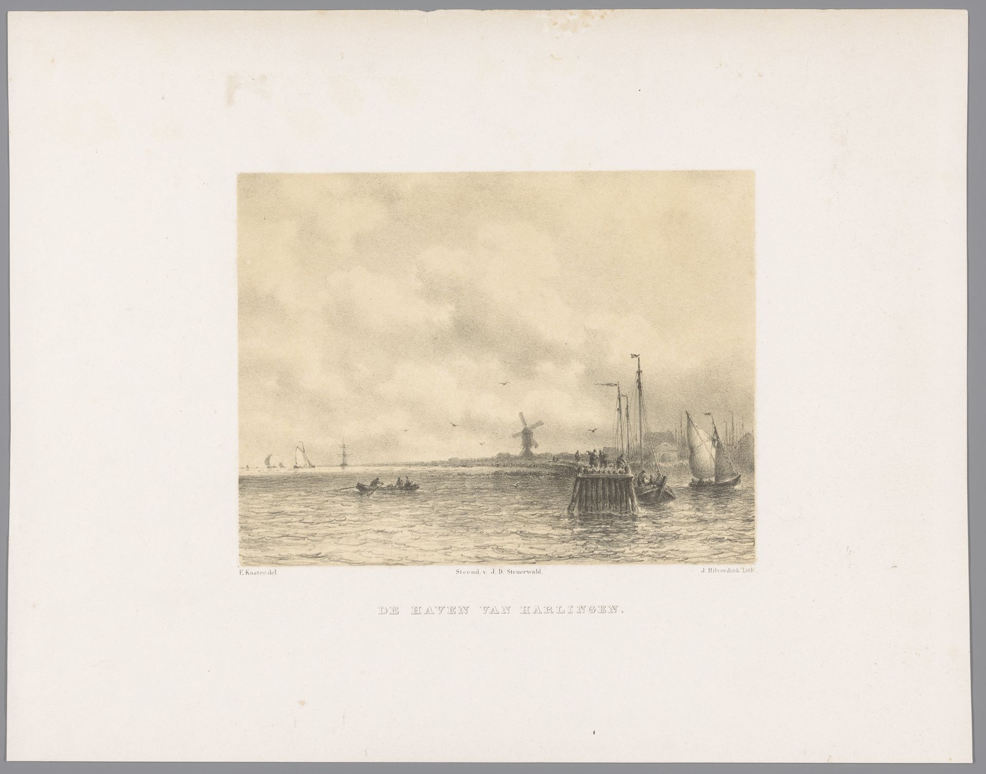 Haven van Harlingen by Johannes Hilverdink