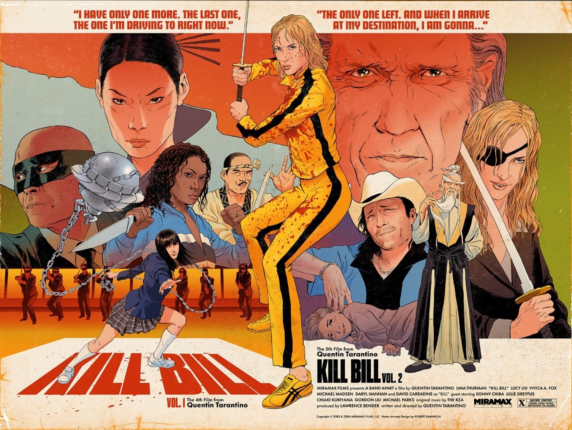 Kill Bill Poster by Robert Sammelin
