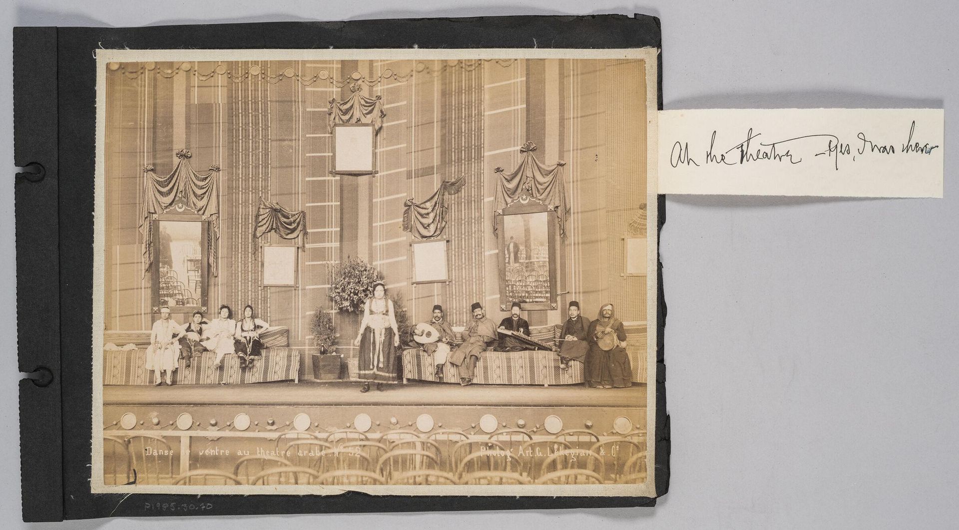 Belly Dancer in an Arab Theater by G. LÃ©kÃ©gian