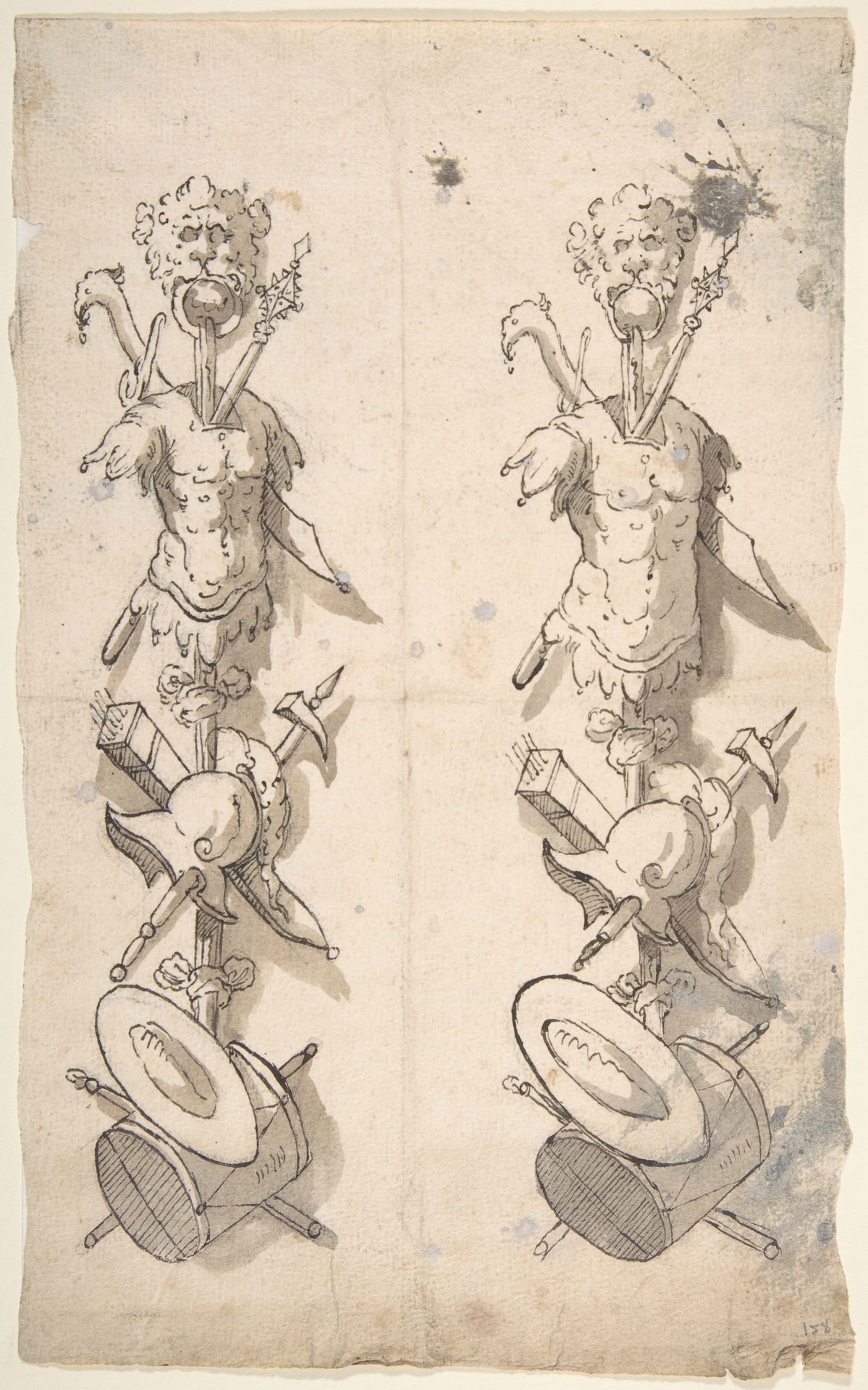 Two Designs for Trophies by Anonymous