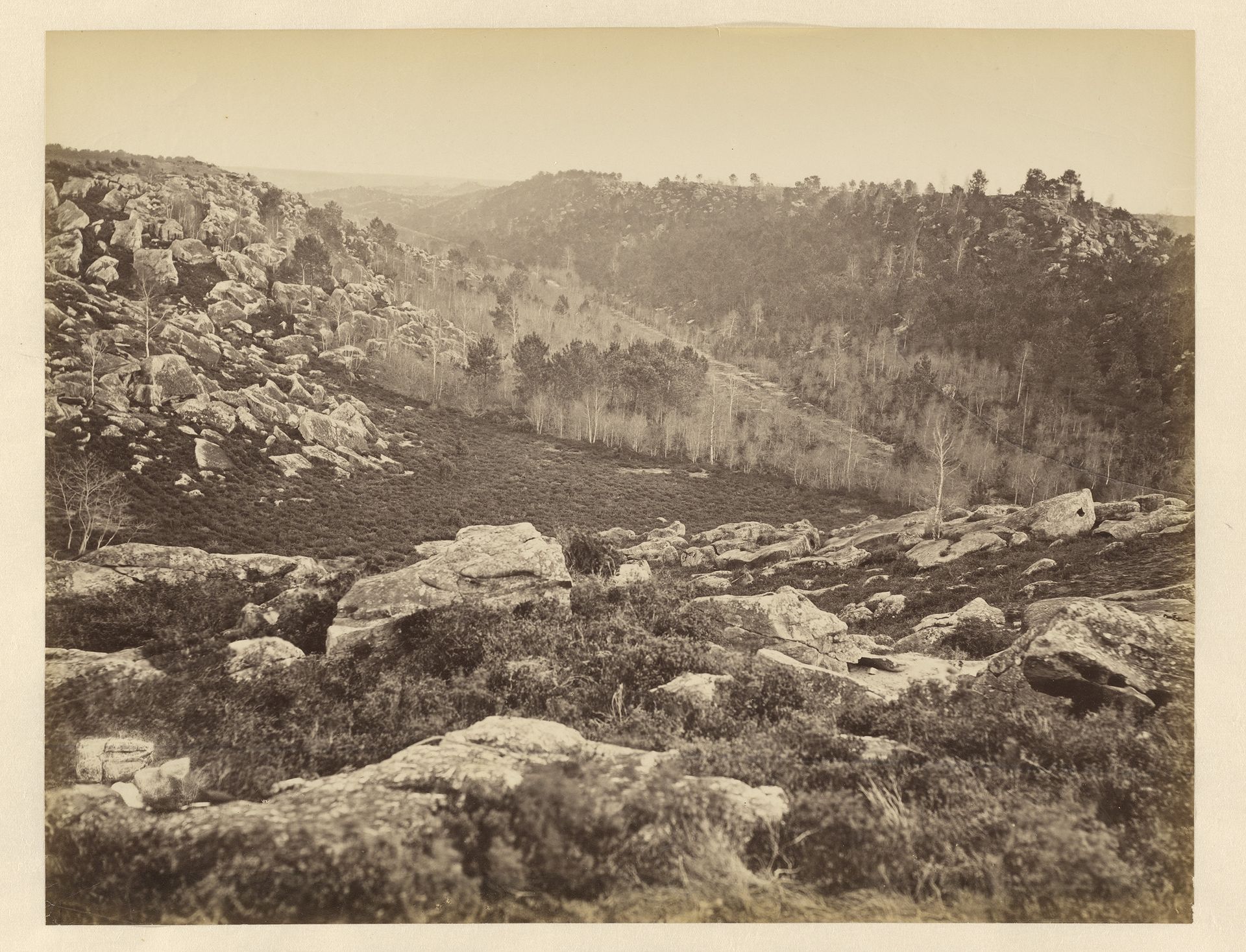 Landschap in Frankrijk by Hippolyte-Auguste Collard