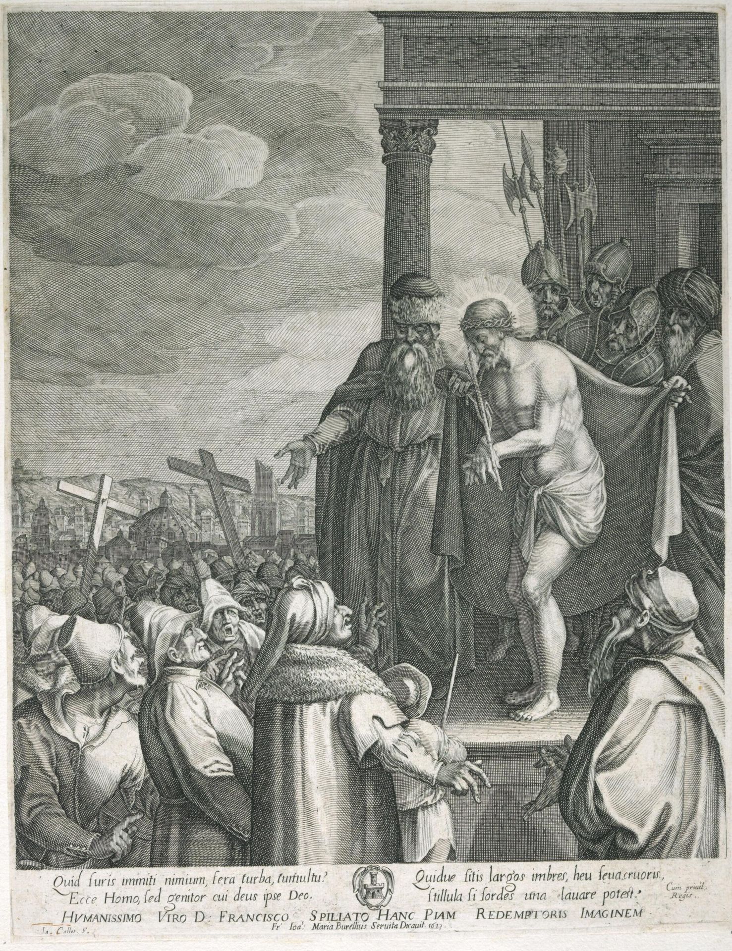 Ecce Homo (large plate) by Jacques Callot