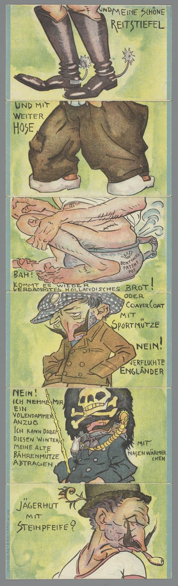 Verschillende kledingstukken voor Keizer Wilhelm II by Leo Gestel