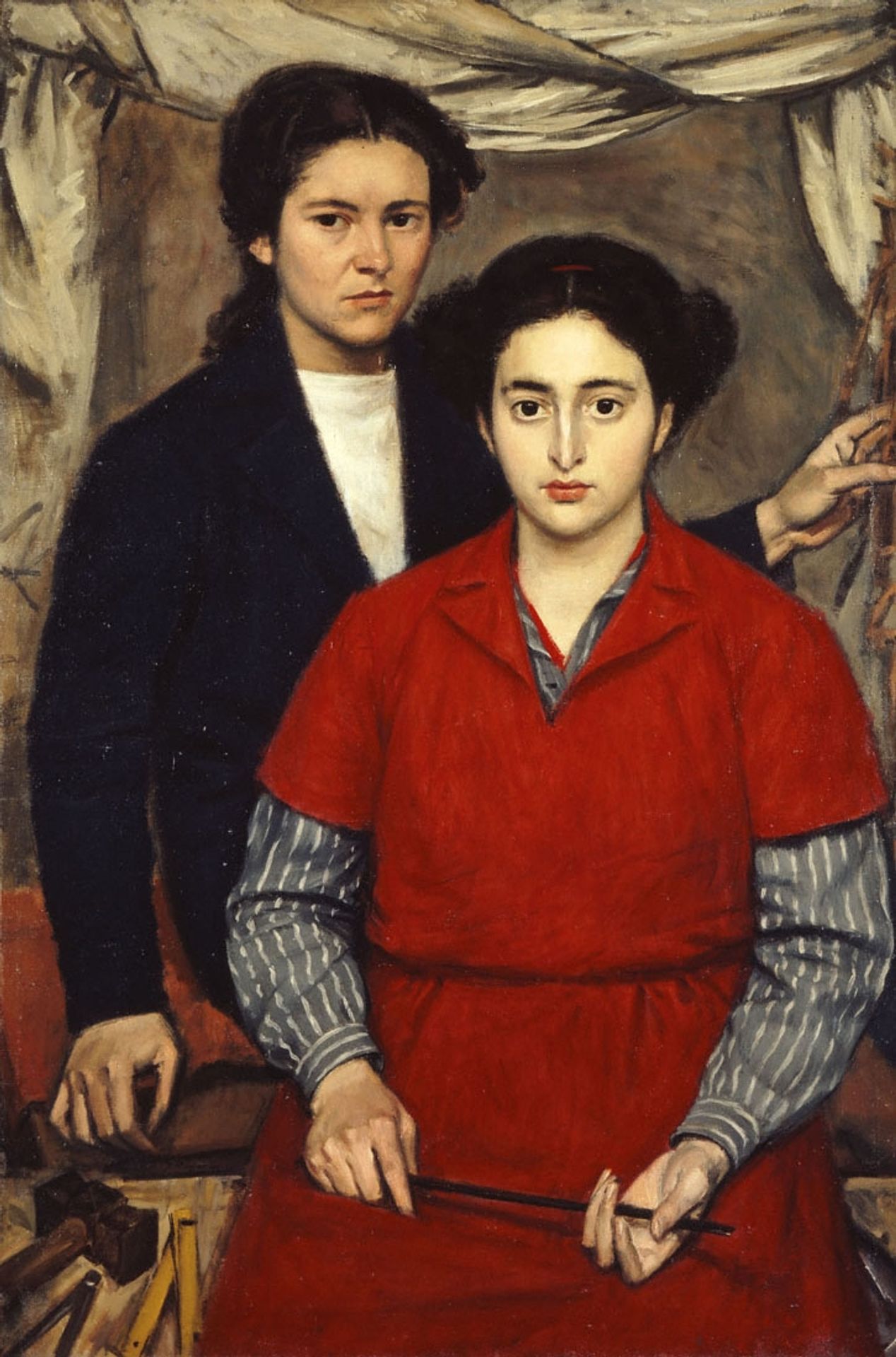 Two Girl Friends by Yiannis Moralis
