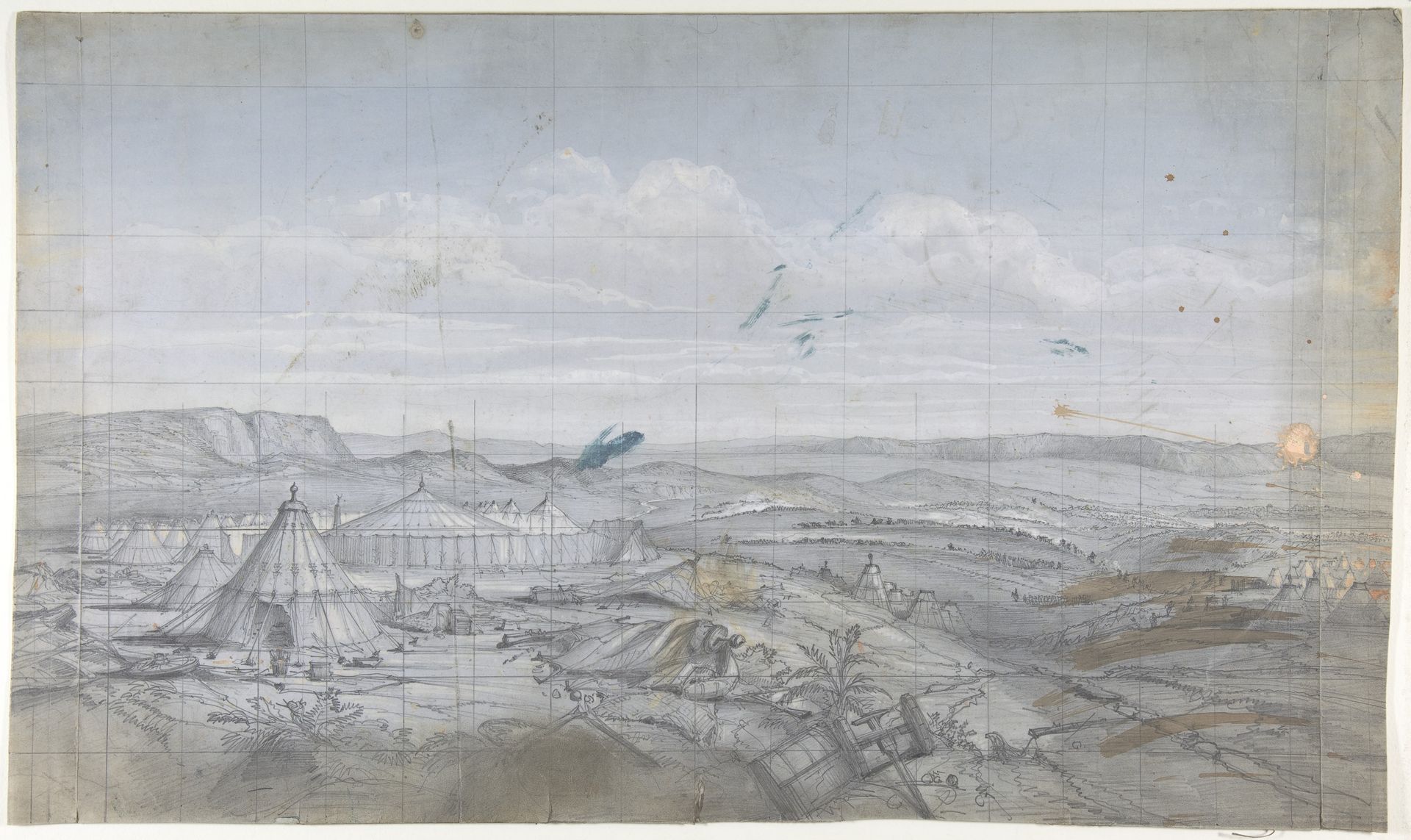 Design for a Stage Set at the Opéra, Paris by Eugène Cicéri