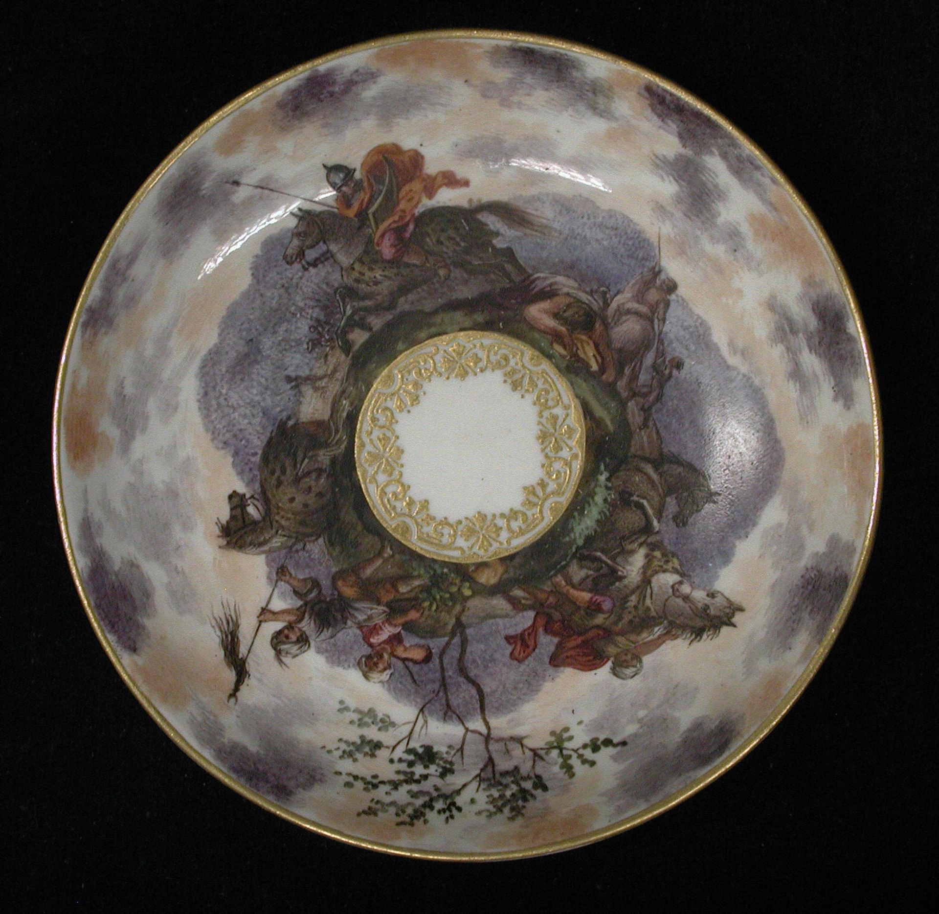 Saucer (part of a service) by Capodimonte Porcelain Manufactory