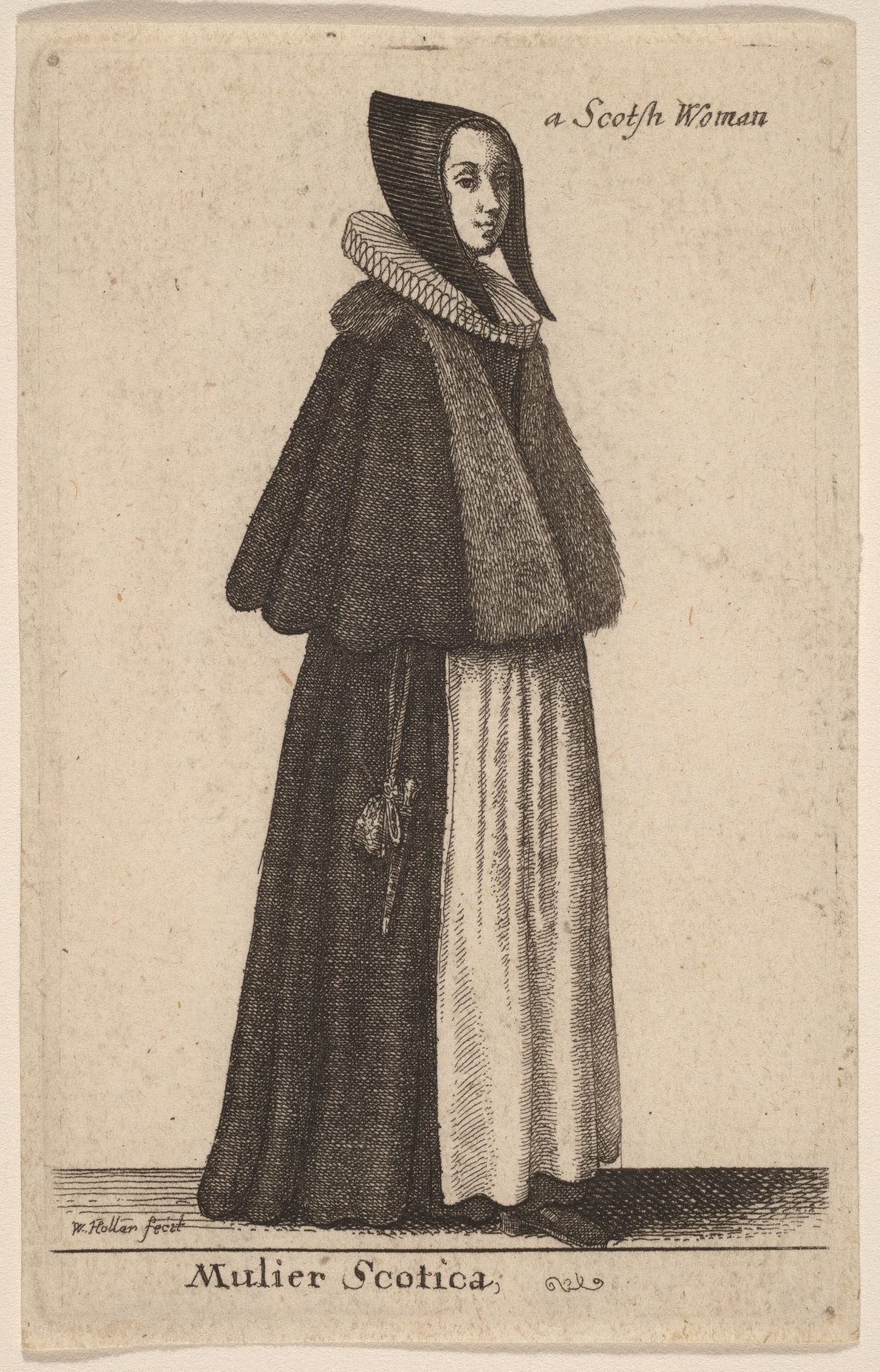 Mulier Scotica by Wenceslaus Hollar