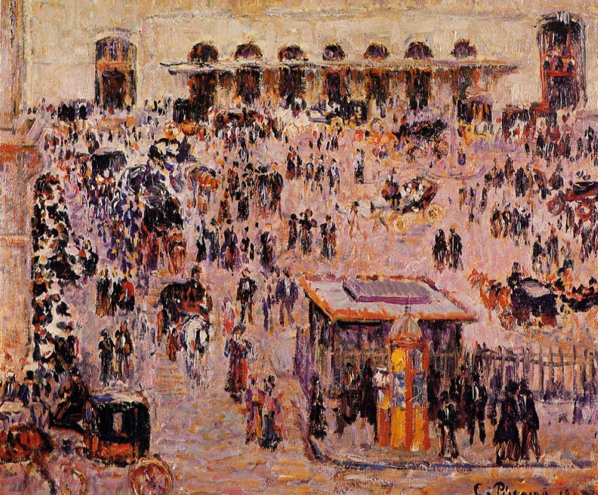 Cour du Havre (Gare St. Lazare) by Camille Pissarro