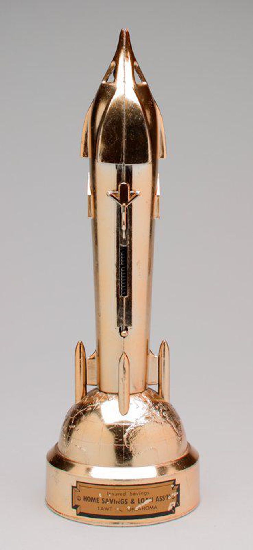 -Satellite- mechanical bank by Duro Mold and Manufacturing Inc.