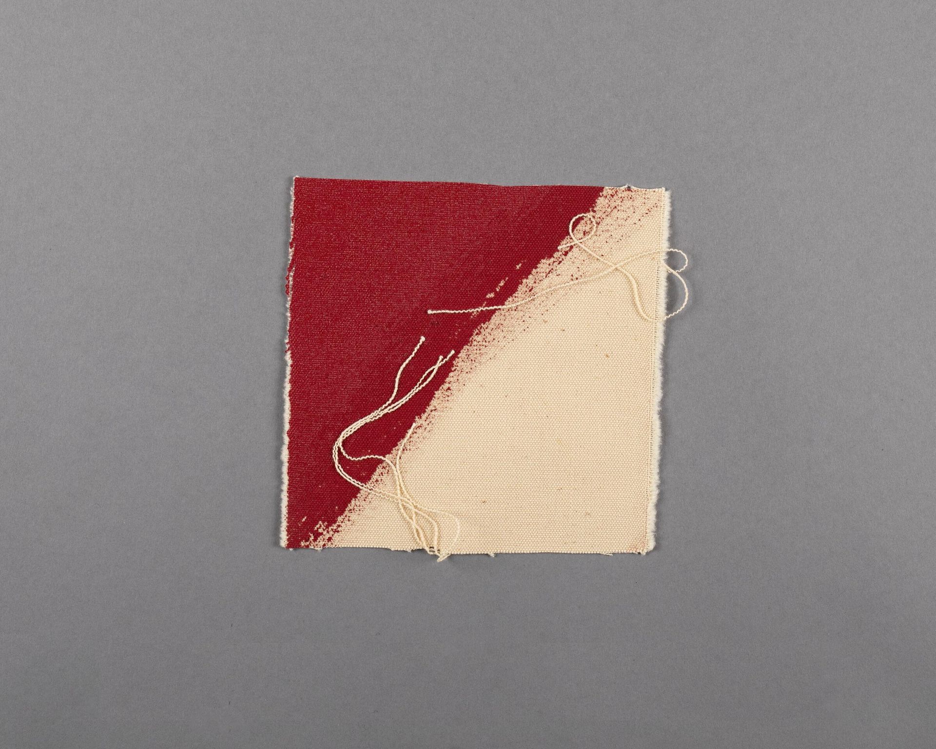 Painted canvas fragment by Barnett Newman