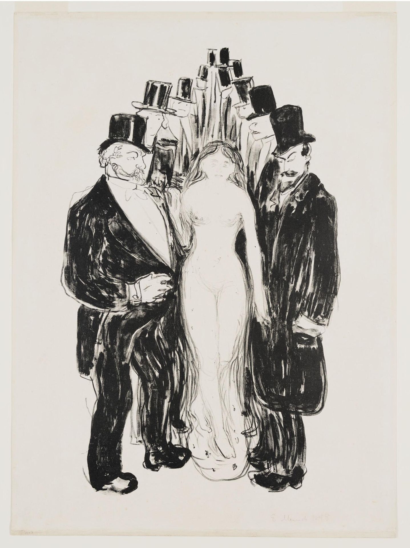 The Alley by Edvard Munch