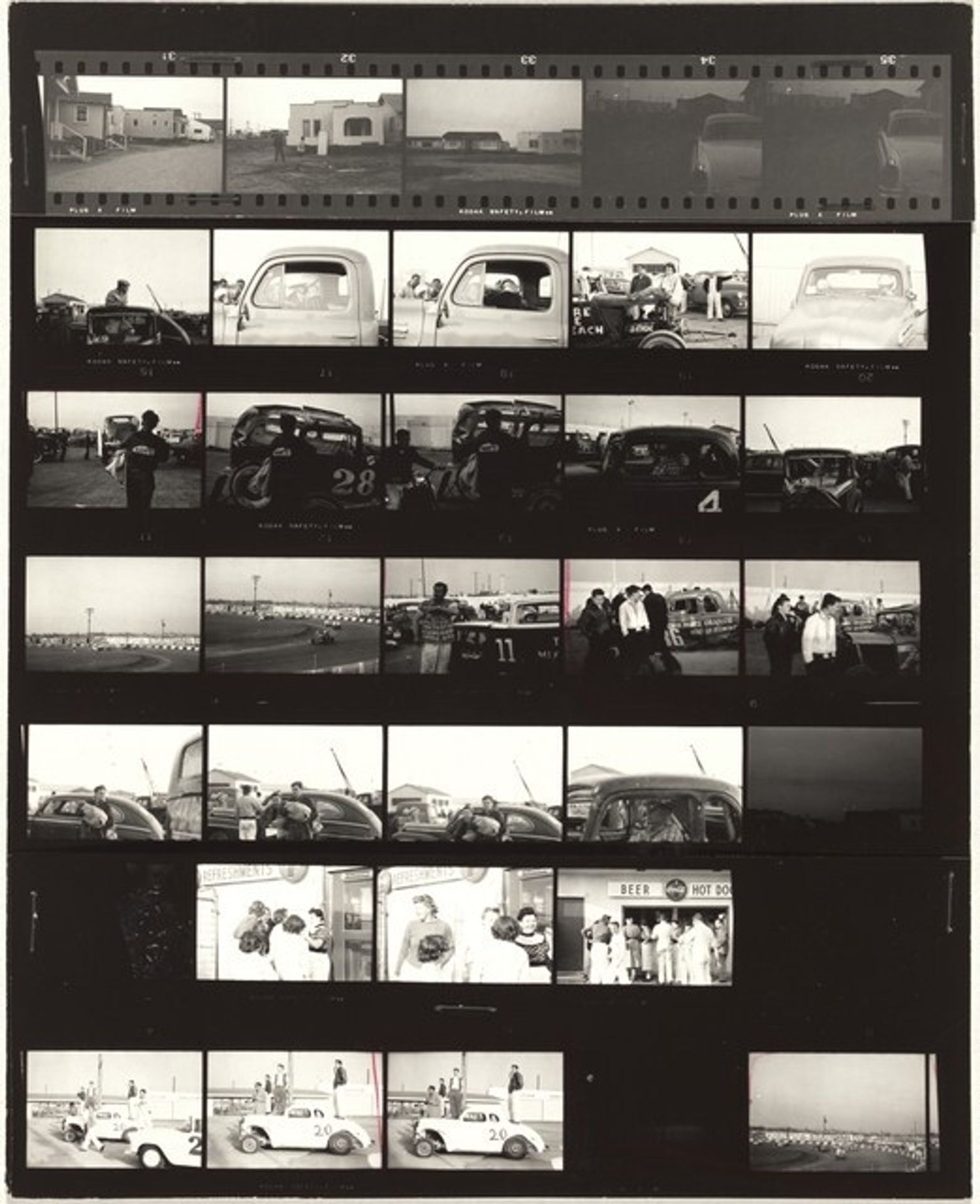 Guggenheim 559B--Stock car races, Palm Springs, California by Robert Frank