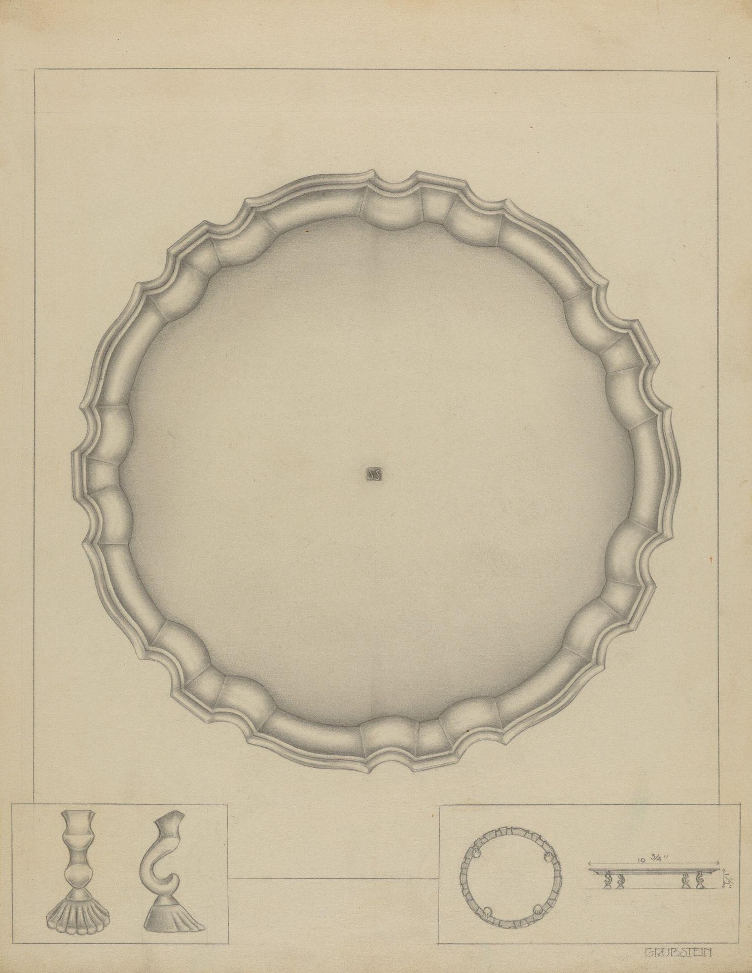 Silver Salver by Milton Grubstein