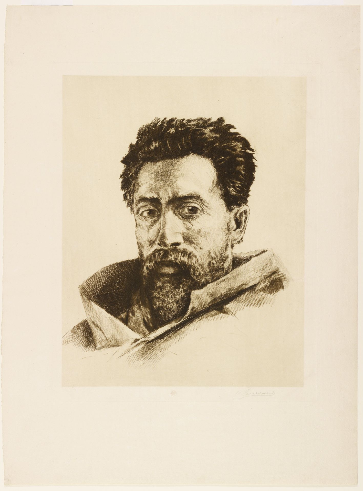 Un Gréviste by Henri-Charles Guérard
