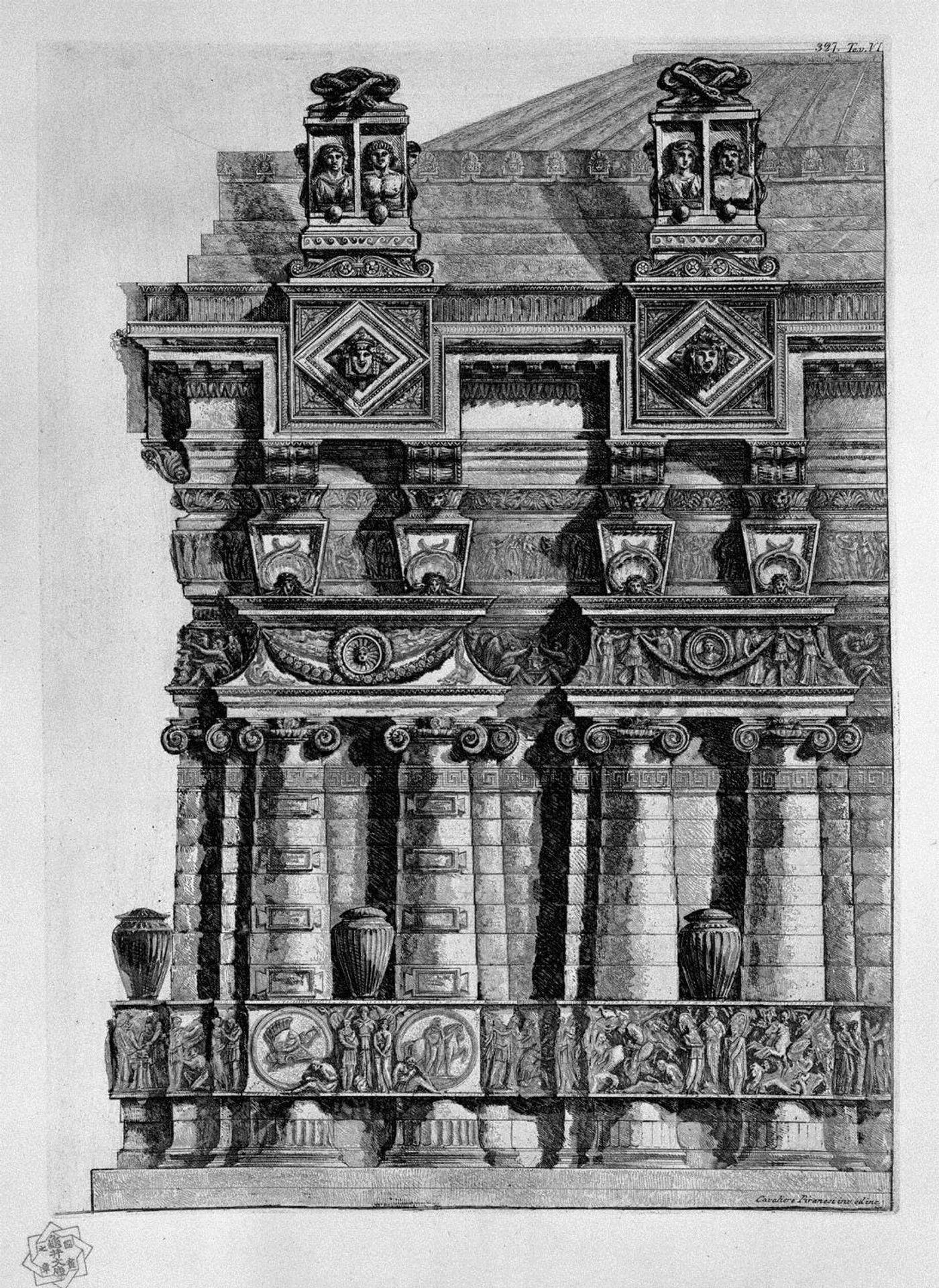 Architectural decoration by Giovanni Battista Piranesi