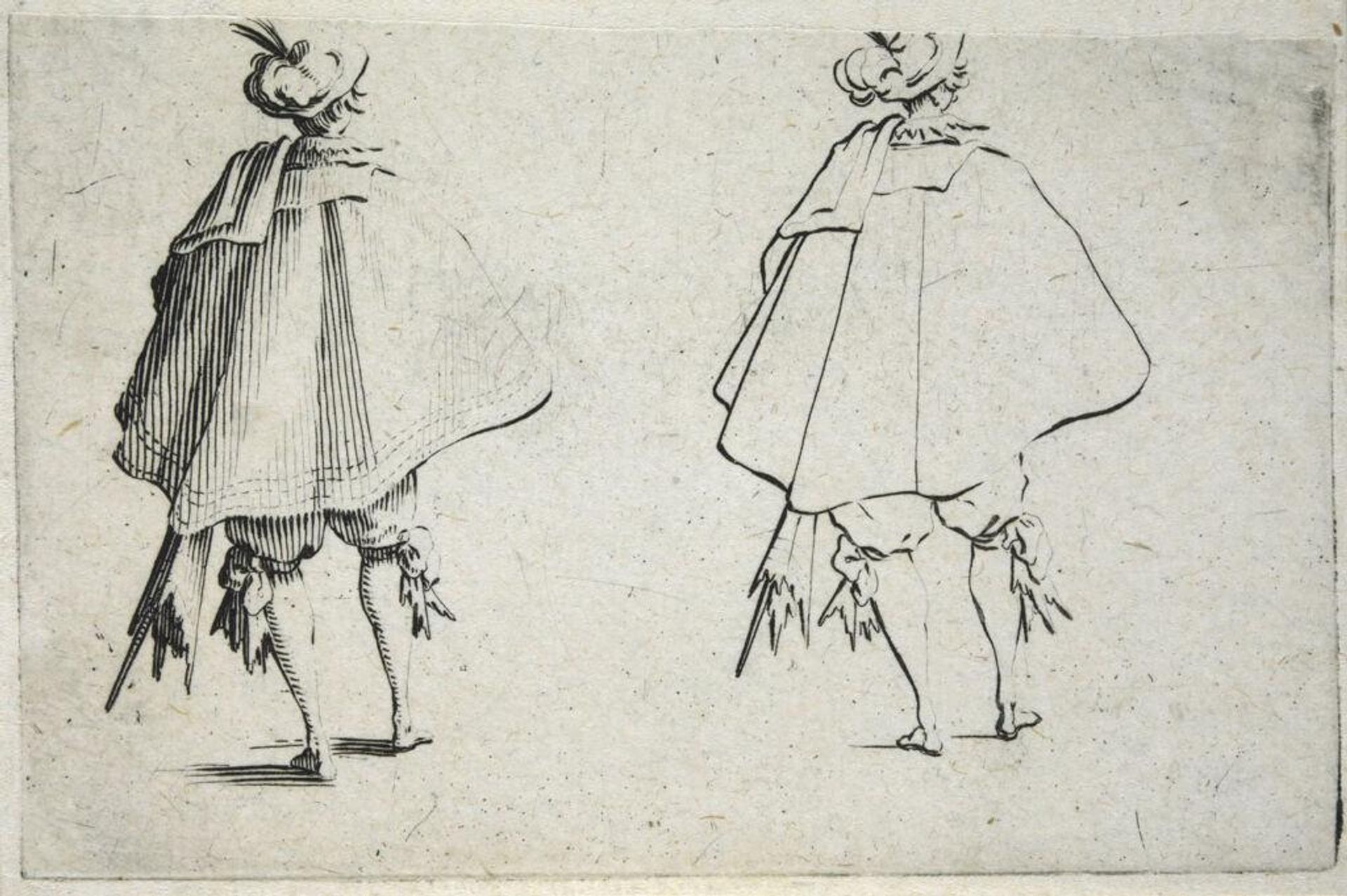 Gentleman with a Large Cloak, Seen from the Back by Jacques Callot