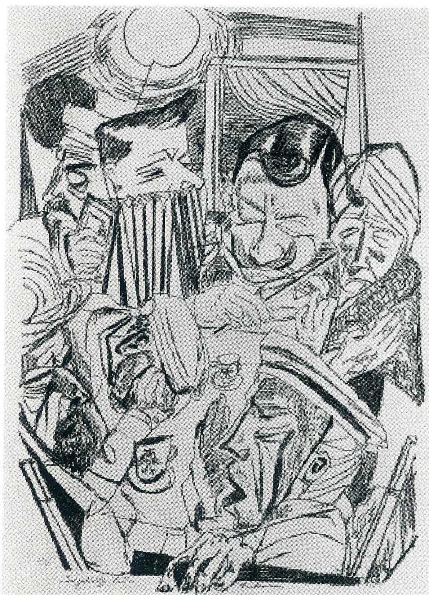 Patriotic song by Max Beckmann