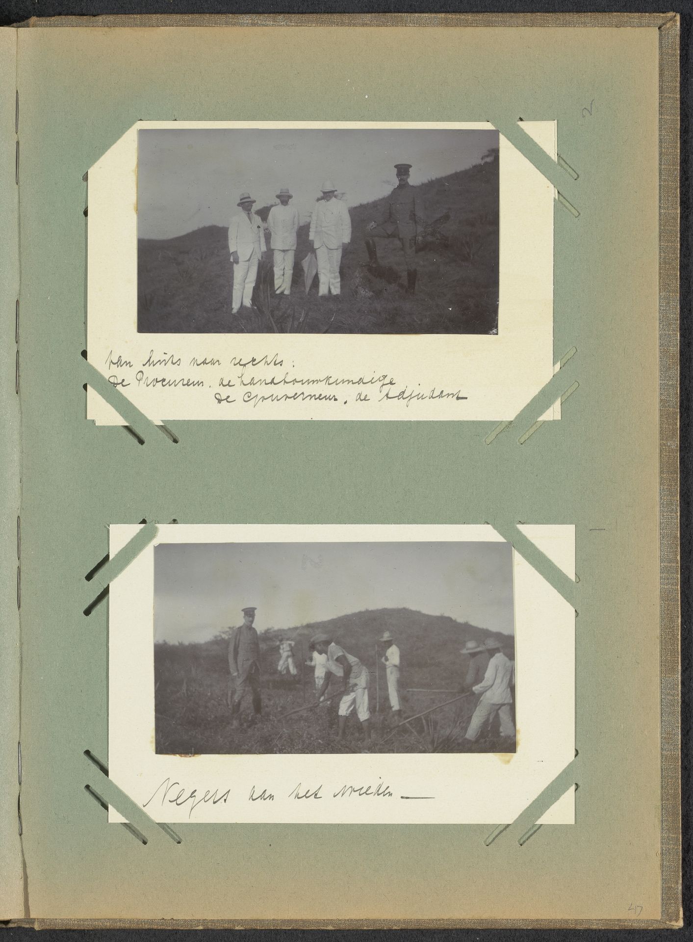Bezoek van de gouverneur aan de Plantage Mount Pleasant by Anonymous