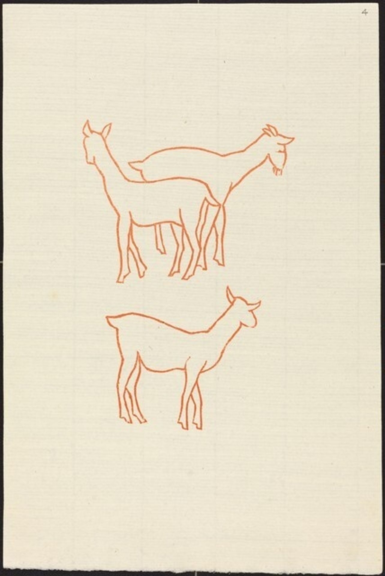 First Book: Three Goats, First Plate (Chevreaux, premiere planche) by Aristide Maillol