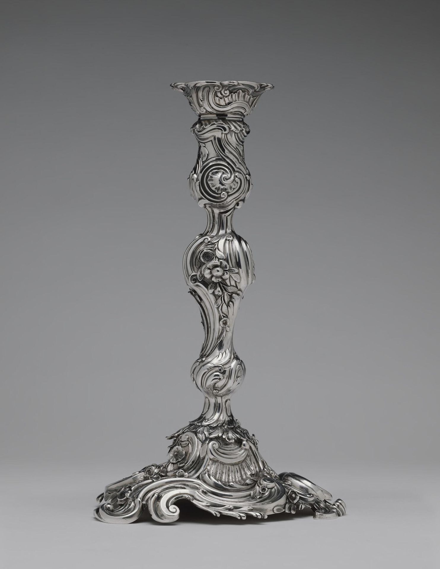 One of a "Pair of Candlesticks" by George Wickes
