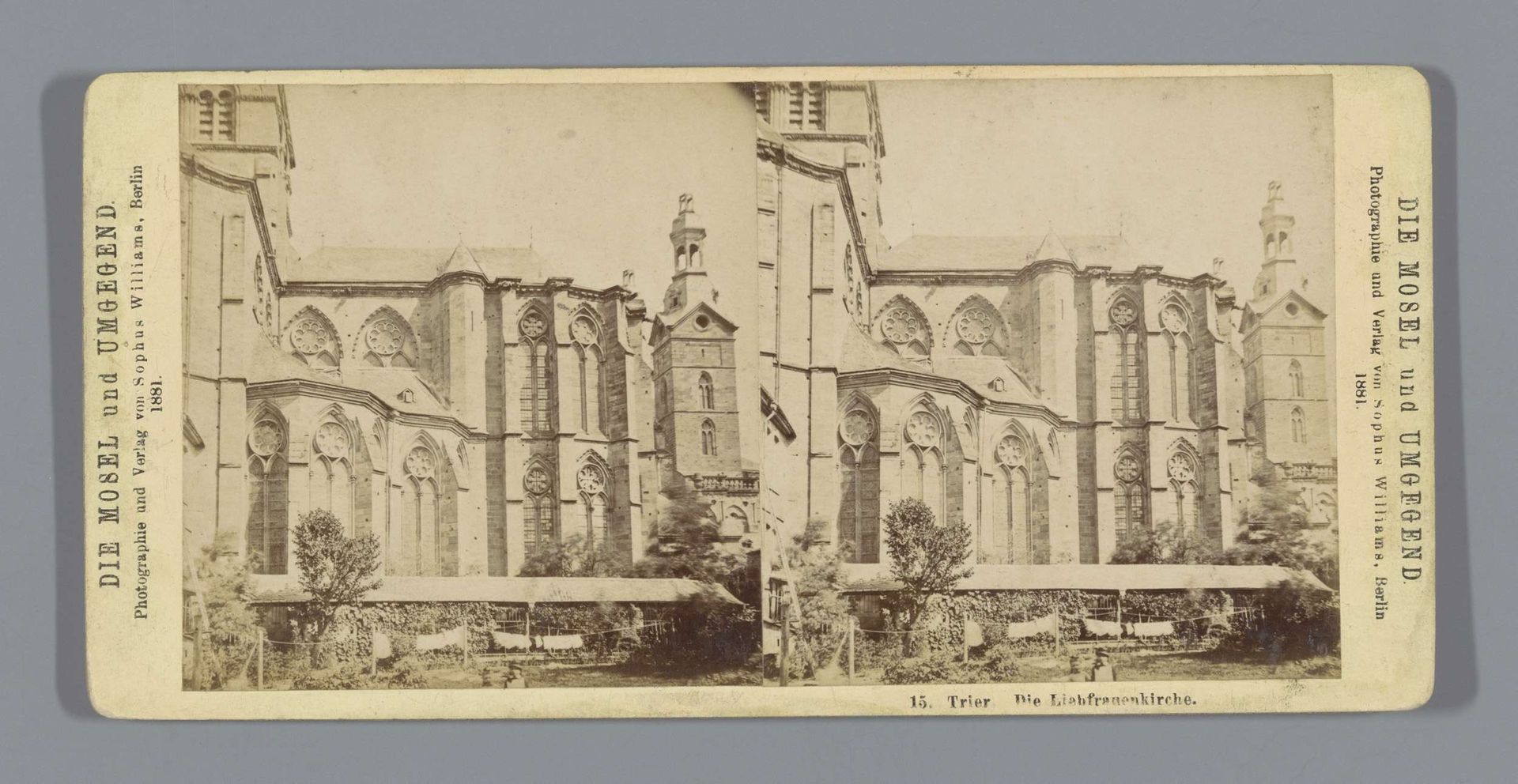 Deel van de gevel van de Onze-Lieve-Vrouwekerk te Trier by Sophus Williams