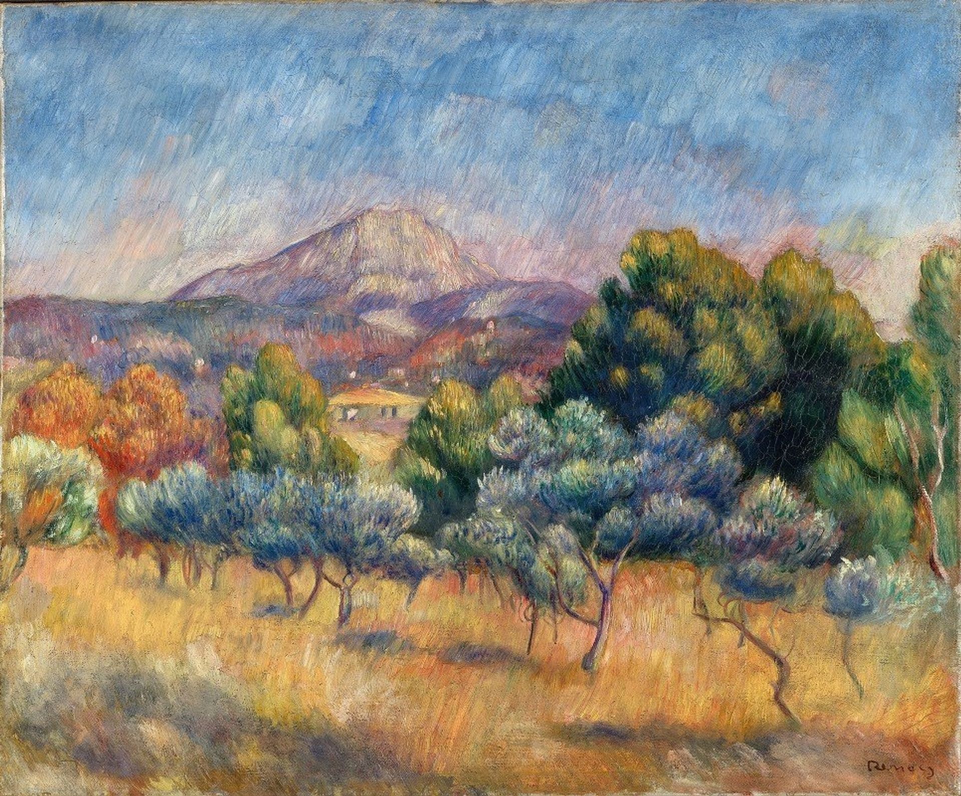 Mont Sainte-Victoire by Pierre-Auguste Renoir