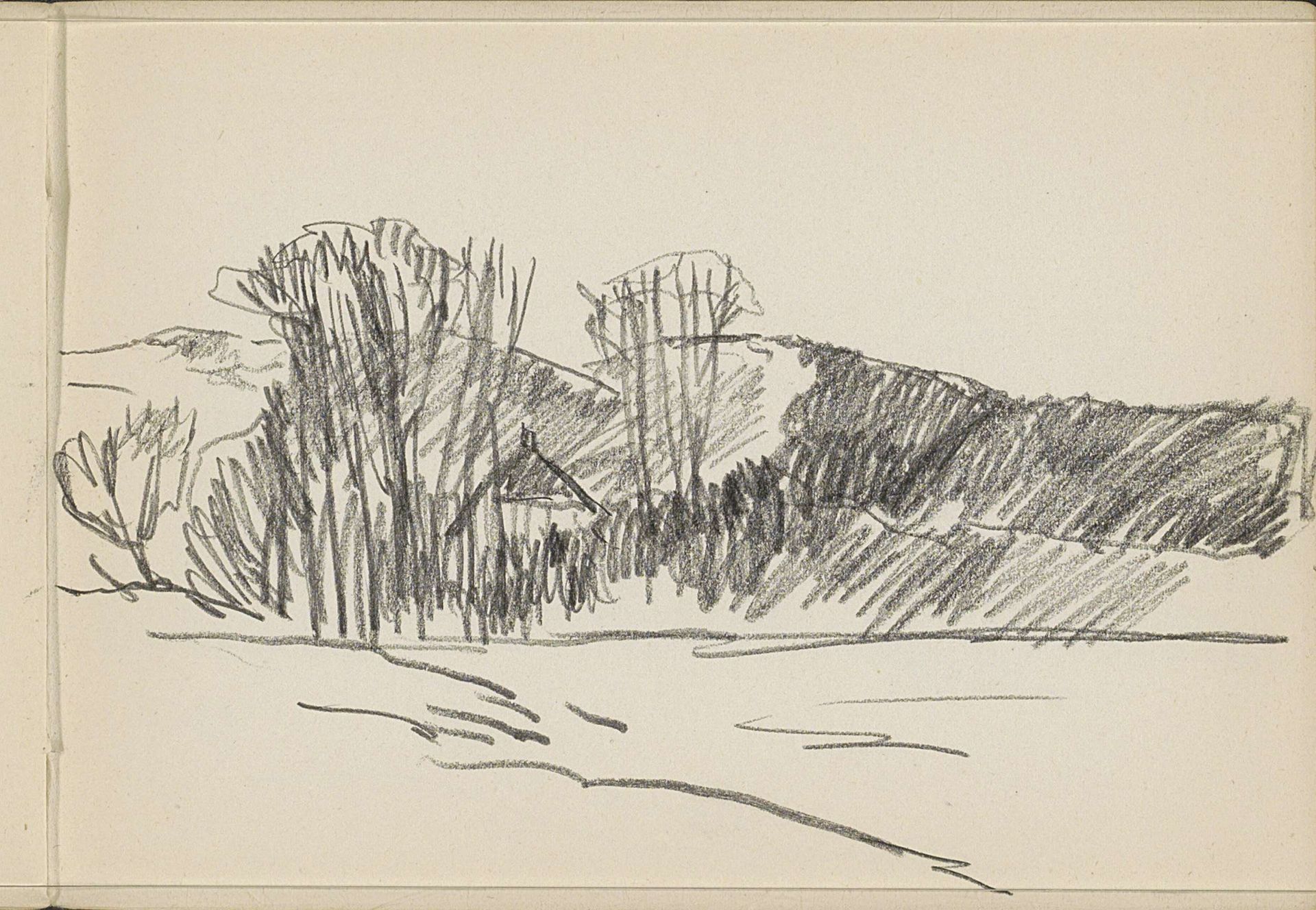 Huis in een heuvellandschap by Alexander Shilling