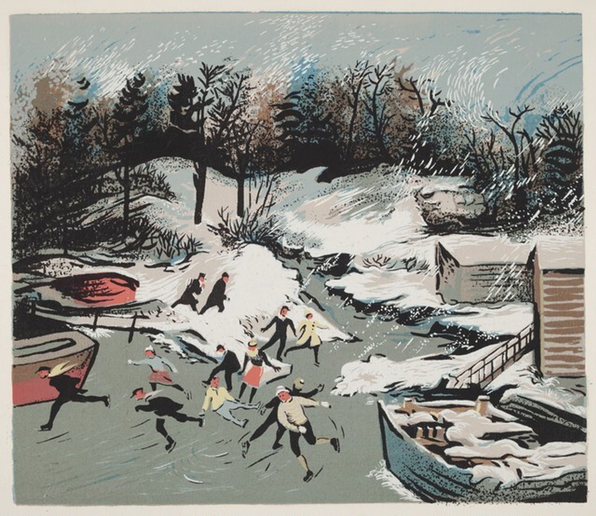 Winter on the Creek by Harry Gottlieb