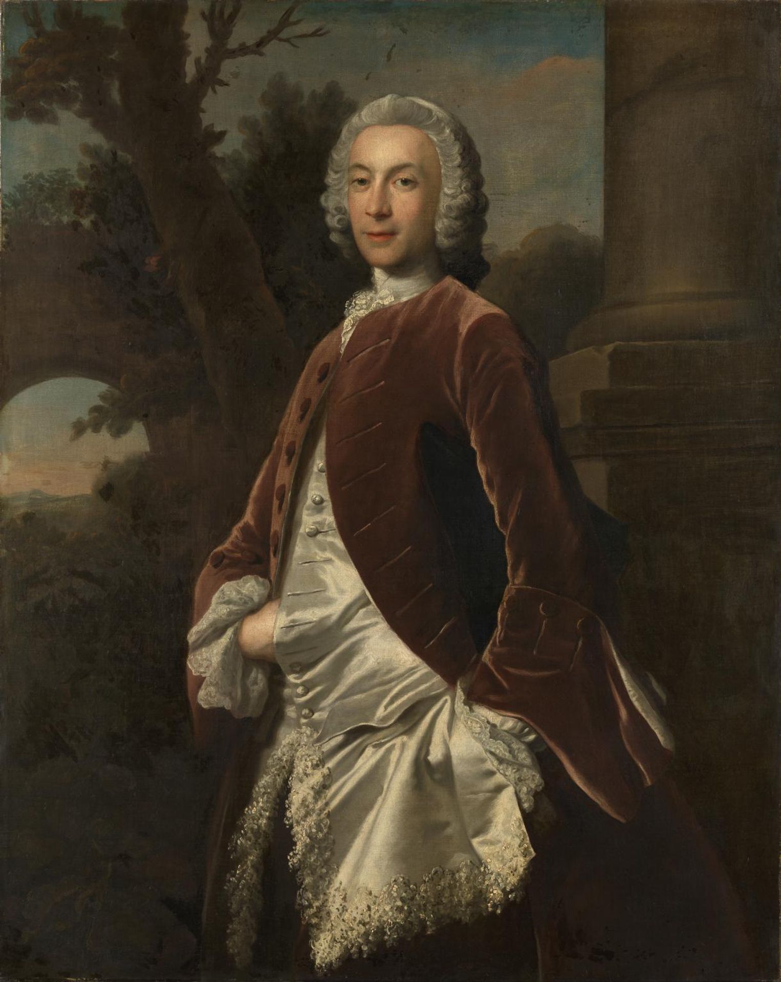 A Gentleman in a Brown Velvet Coat by Joseph Highmore