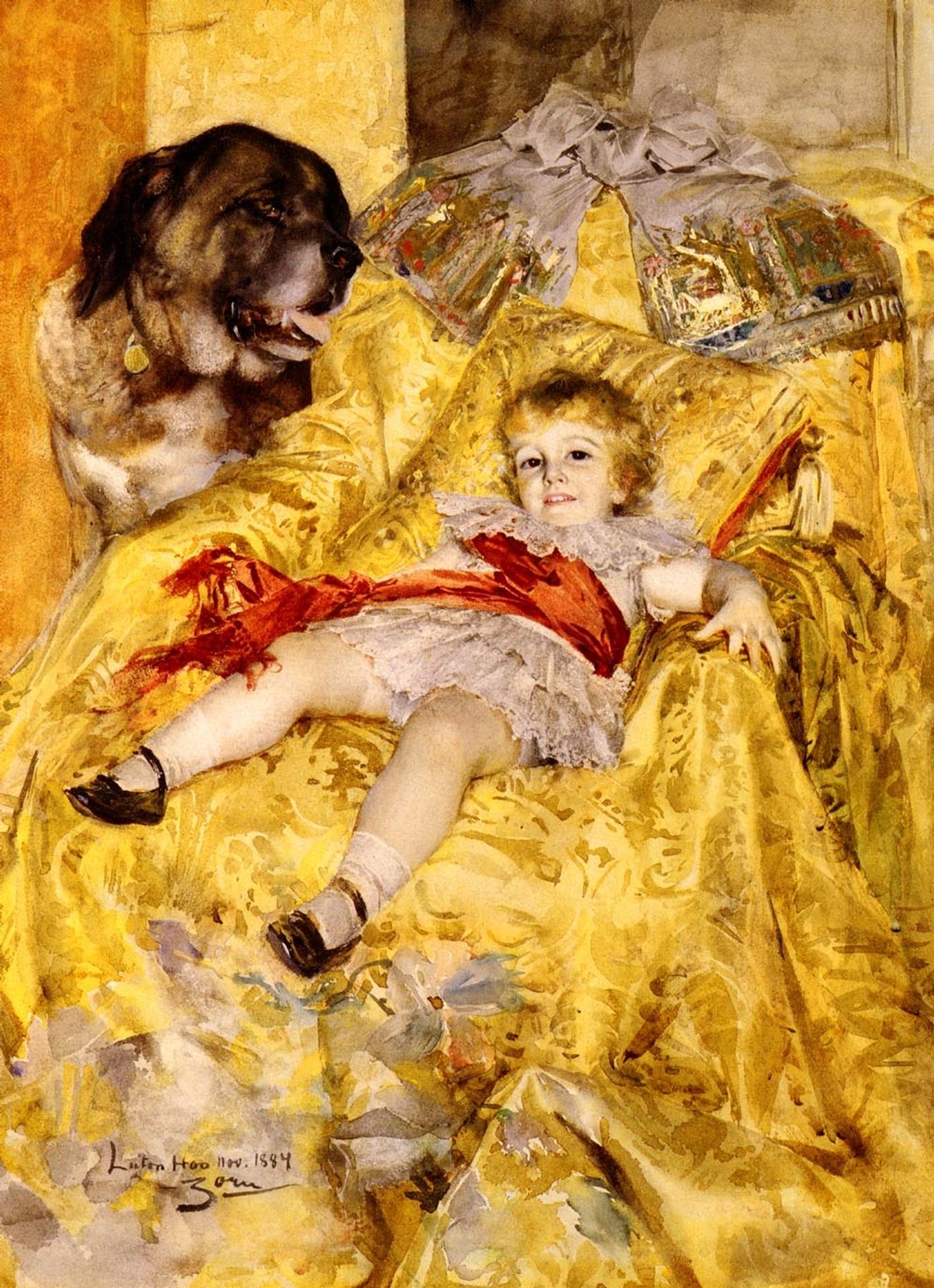 A Portrait Of a Christian De Falbe by Anders Zorn