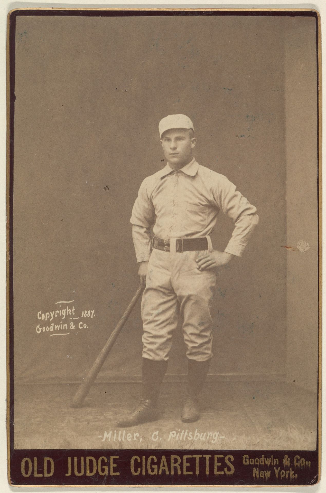 Miller, Catcher, Pittsburgh, from the series Old Judge Cigarettes by Goodwin & Company