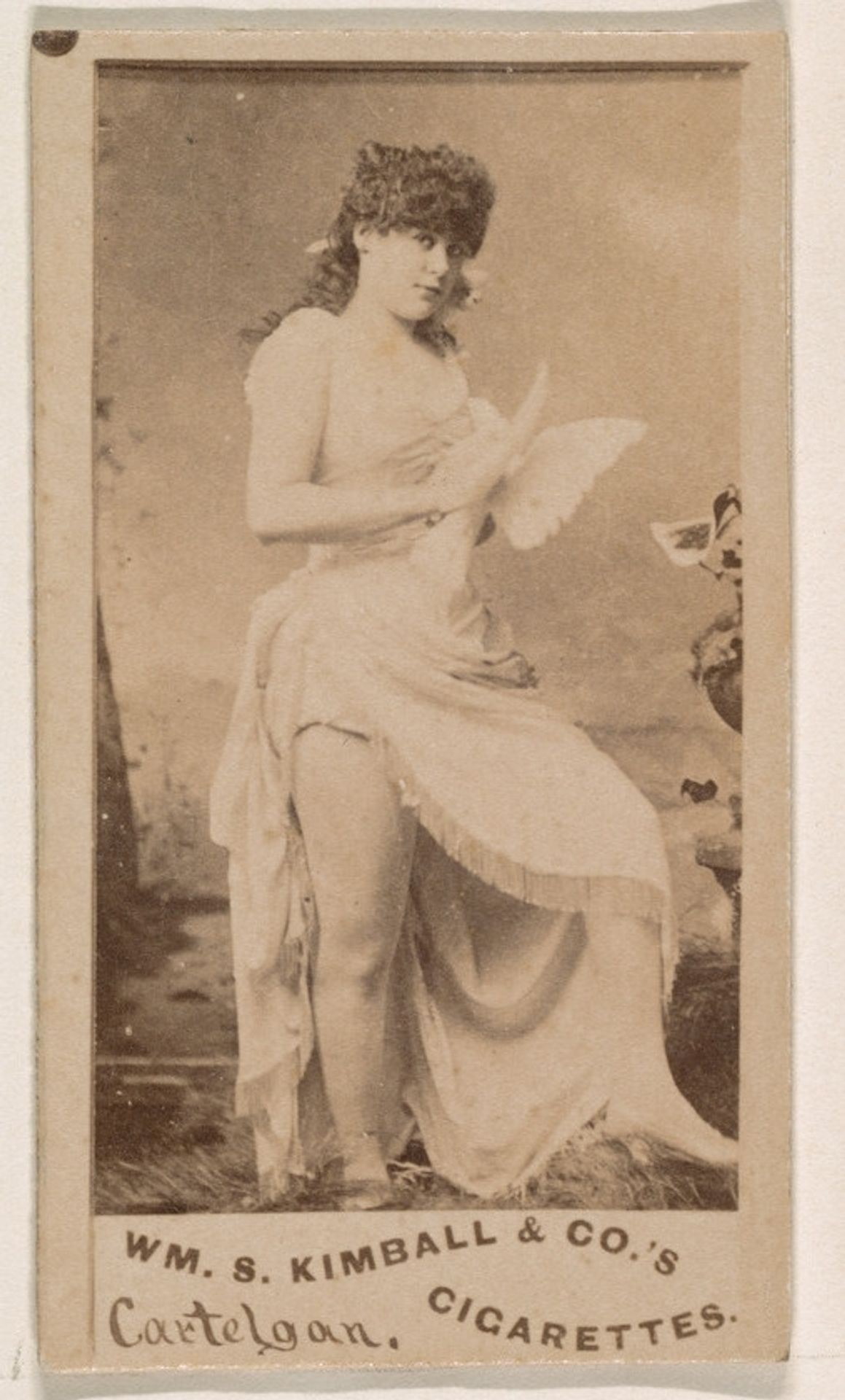 Miss Cartelgan, from the Actresses series (N203) issued by Wm. S. Kimball & Co. by William S. Kimball & Company