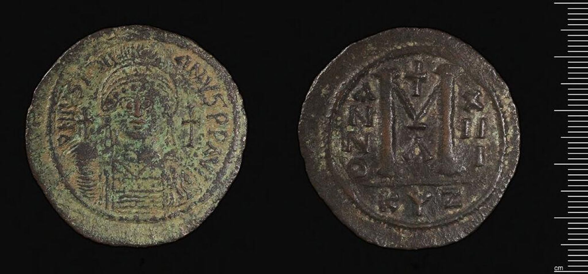 Coin of Justinian I by Justinian I