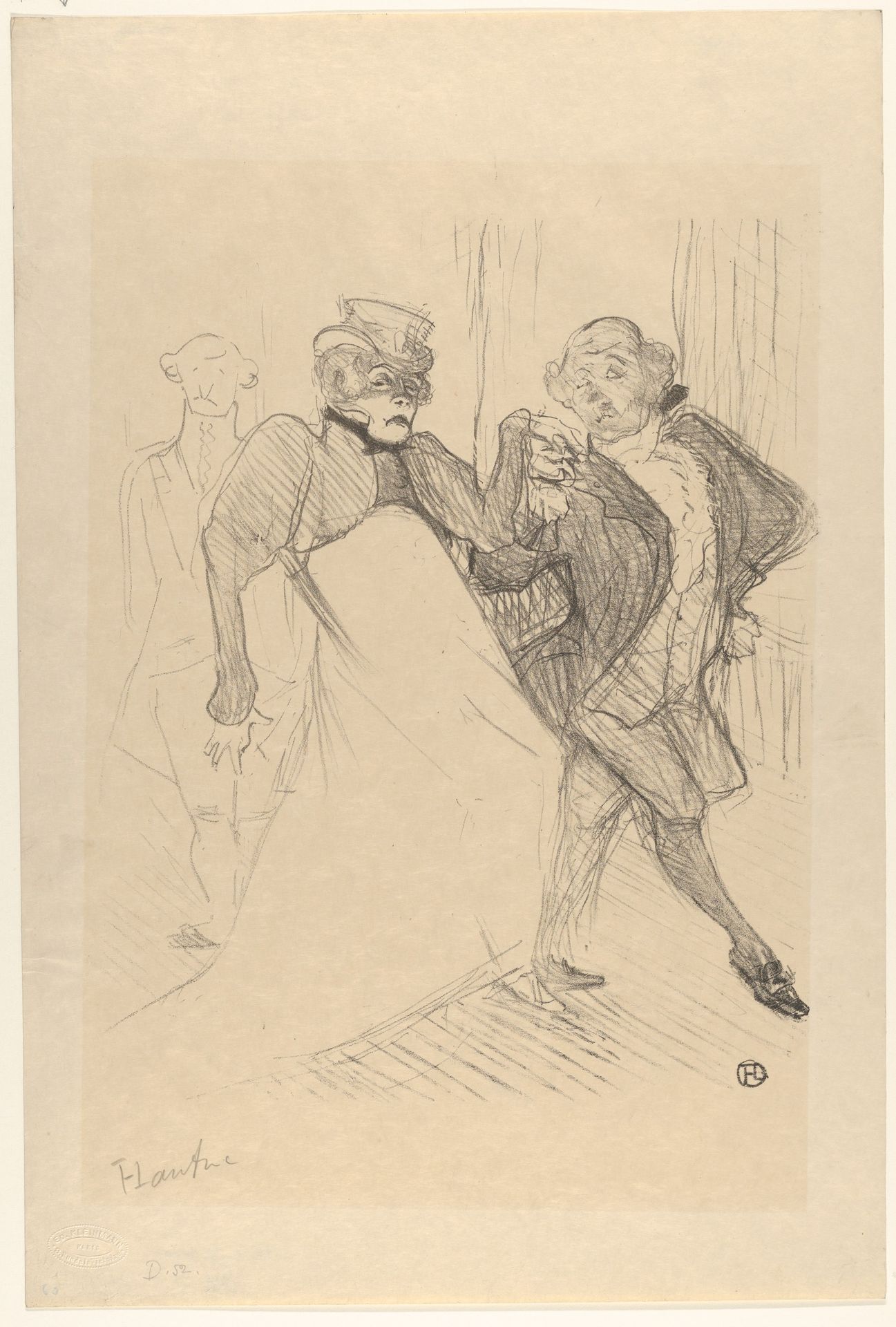 Réjane and Galipaux, in Madame Sans-Géne by Henri de Toulouse-Lautrec