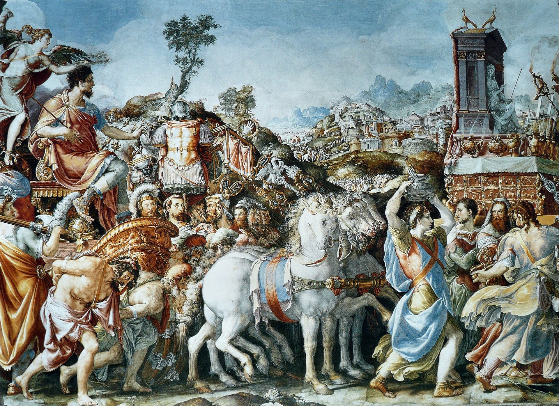 Triumph of Furius Camillus by Francesco de' Rossi (Francesco Salviati), "Cecchino"