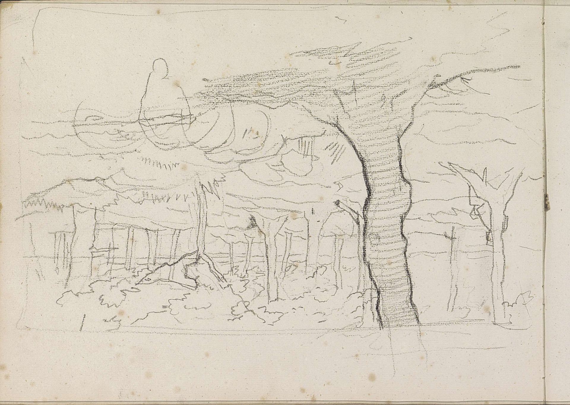 Landschap met bomen by Anton Mauve