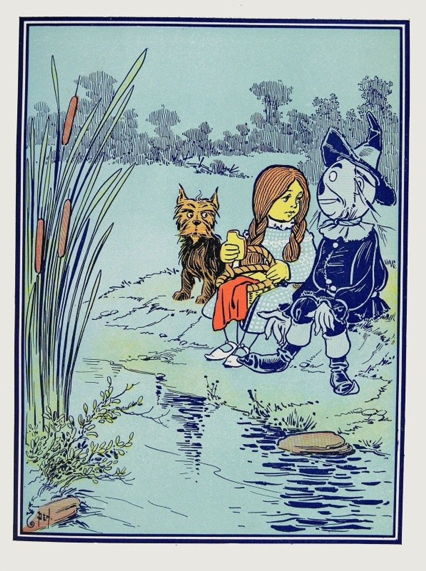 ‘I was only made yesterday’, said the Scarecrow by William Wallace Denslow