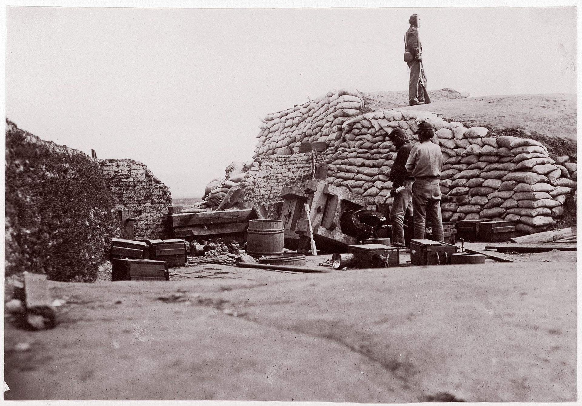 Confederate Fortifications, Yorktown, Virginia by James F. Gibson