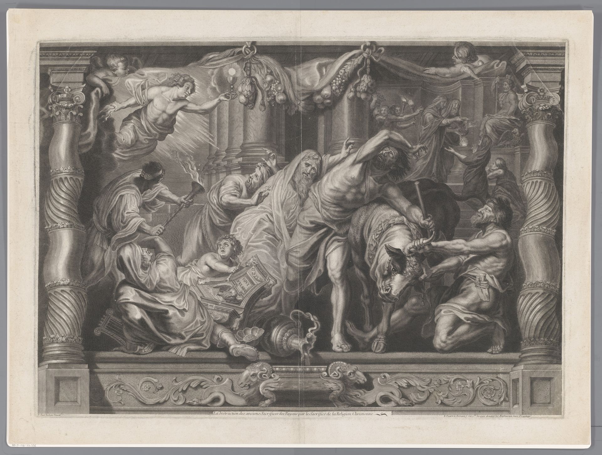 Triomf van de Eucharistie over Afgoderij by Etienne Picart
