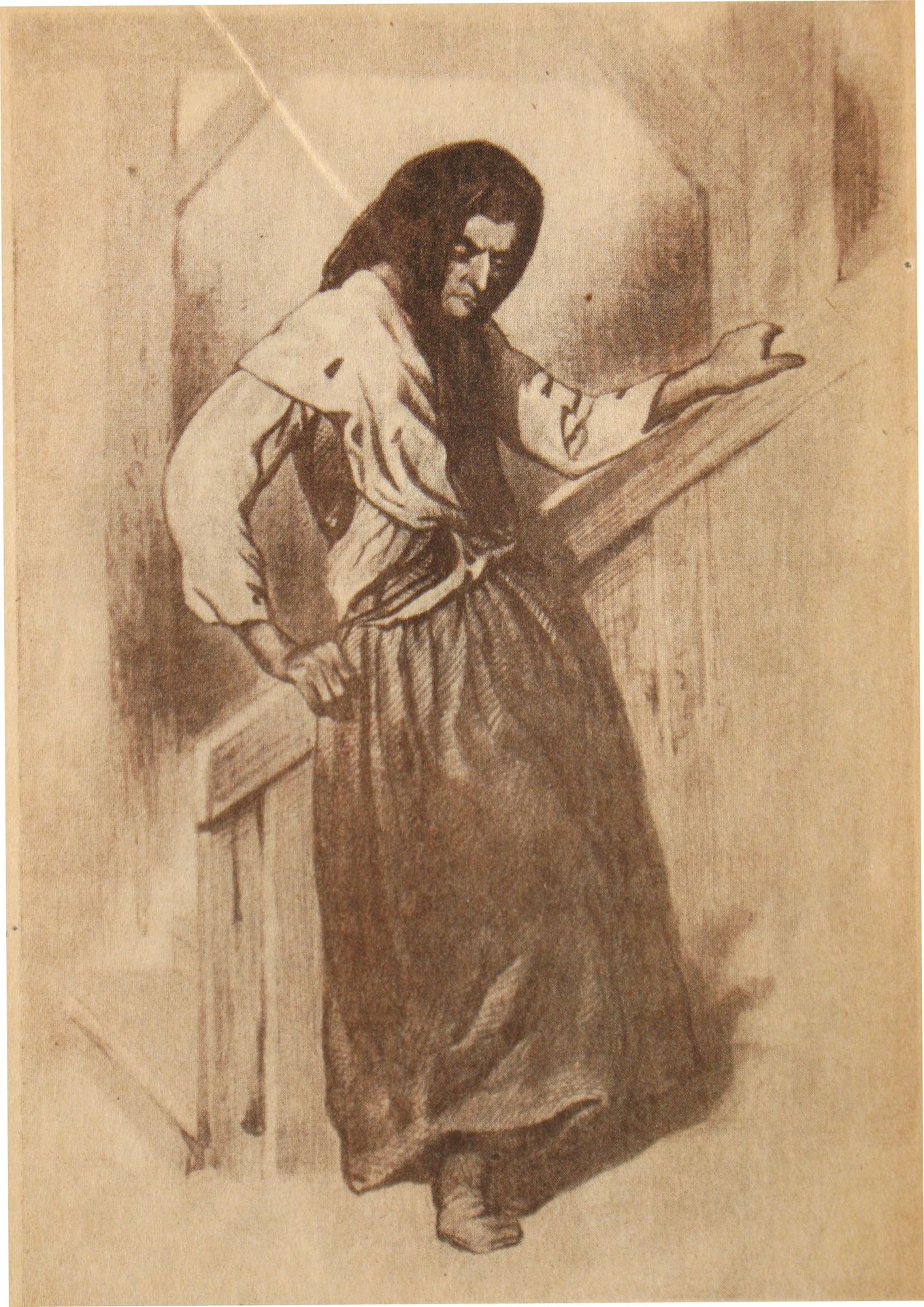 The wife of Cadrusse Carconte in 1829 by Paul Gavarni