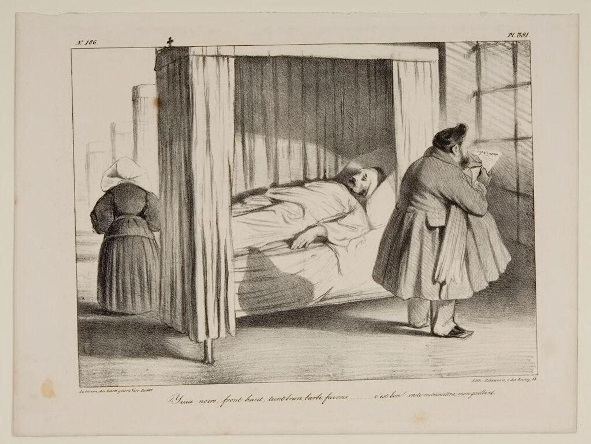 "Black Eyes, High Brow, Brown Shade of Skin . . ." by Honoré Daumier