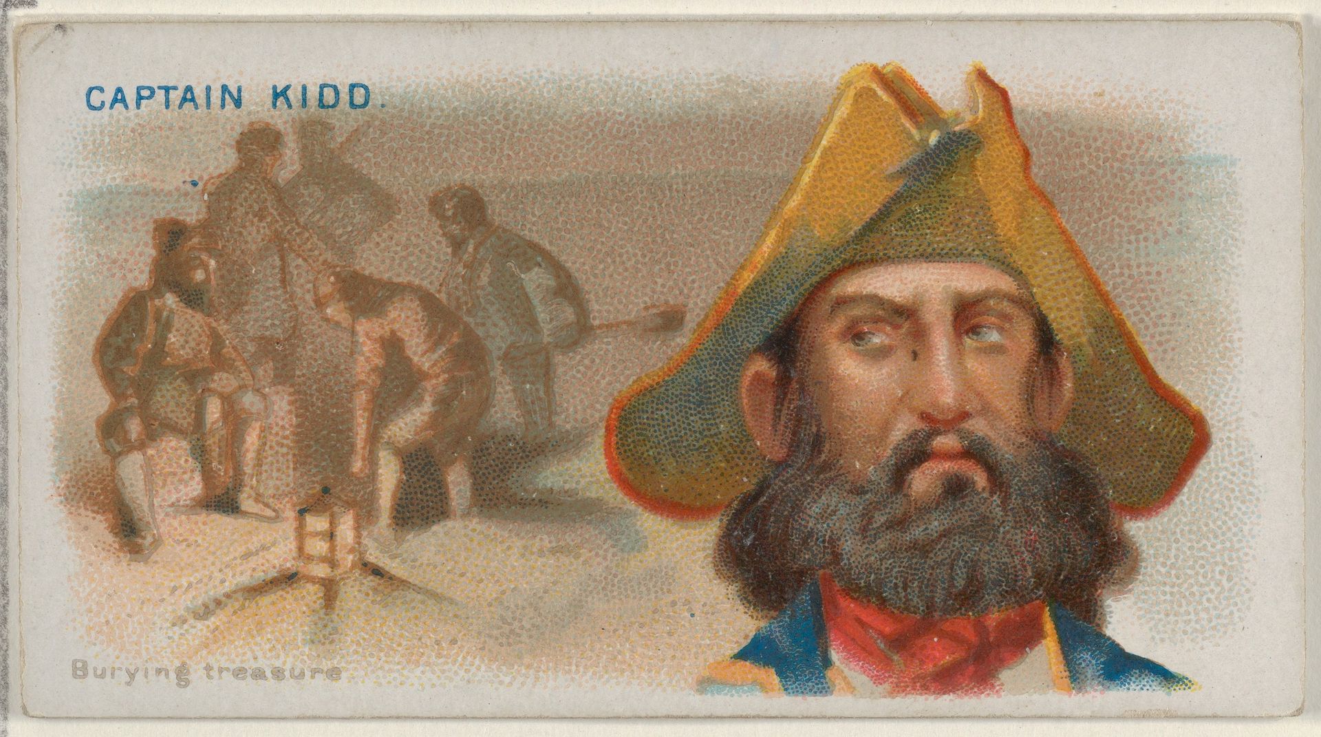 Captain Kidd, Burying Treasure, from the Pirates of the Spanish Main series (N19) for Allen & Ginter Cigarettes by Allen & Ginter