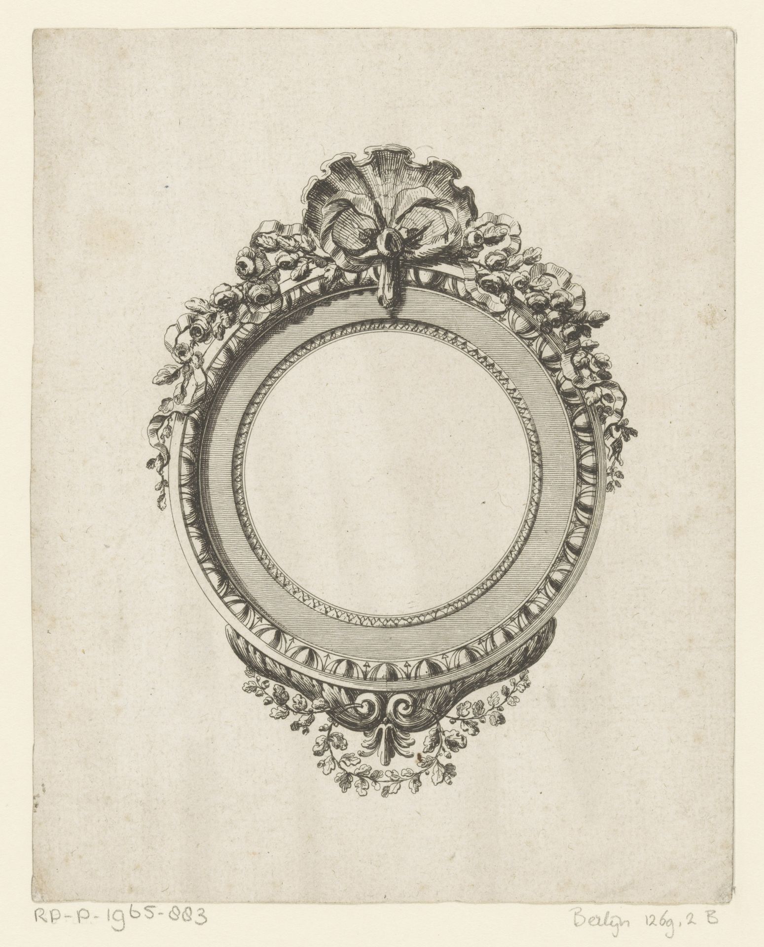 Ronde omlijsting by Augustin Foin