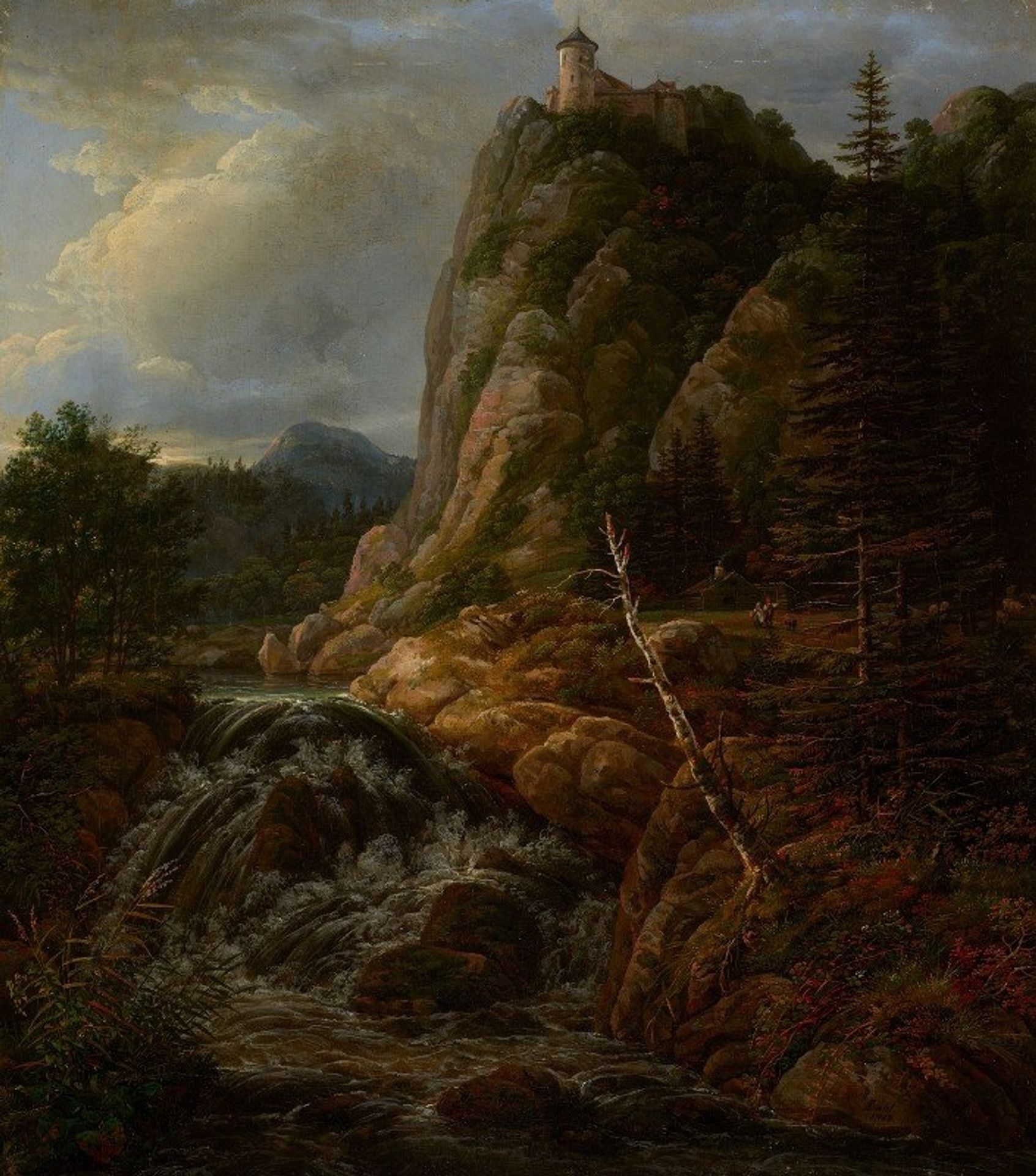 Nordic Landscape with a Castle by Johan Christian Dahl