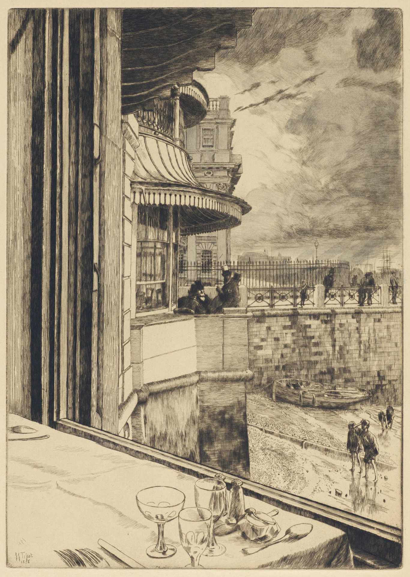 Trafalgar Tavern, Greenwich by James Tissot