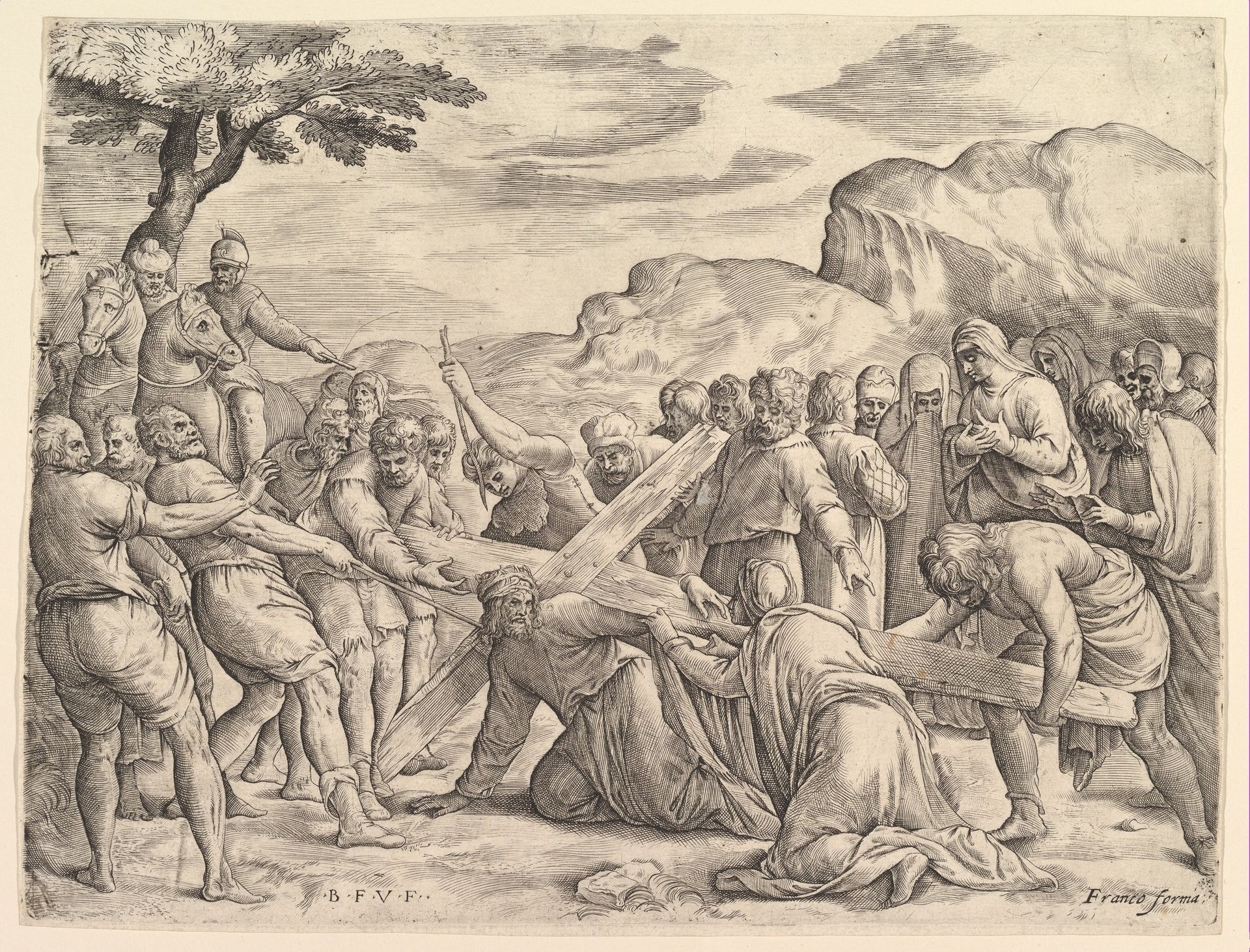 Christ Carrying the Cross by Battista Franco