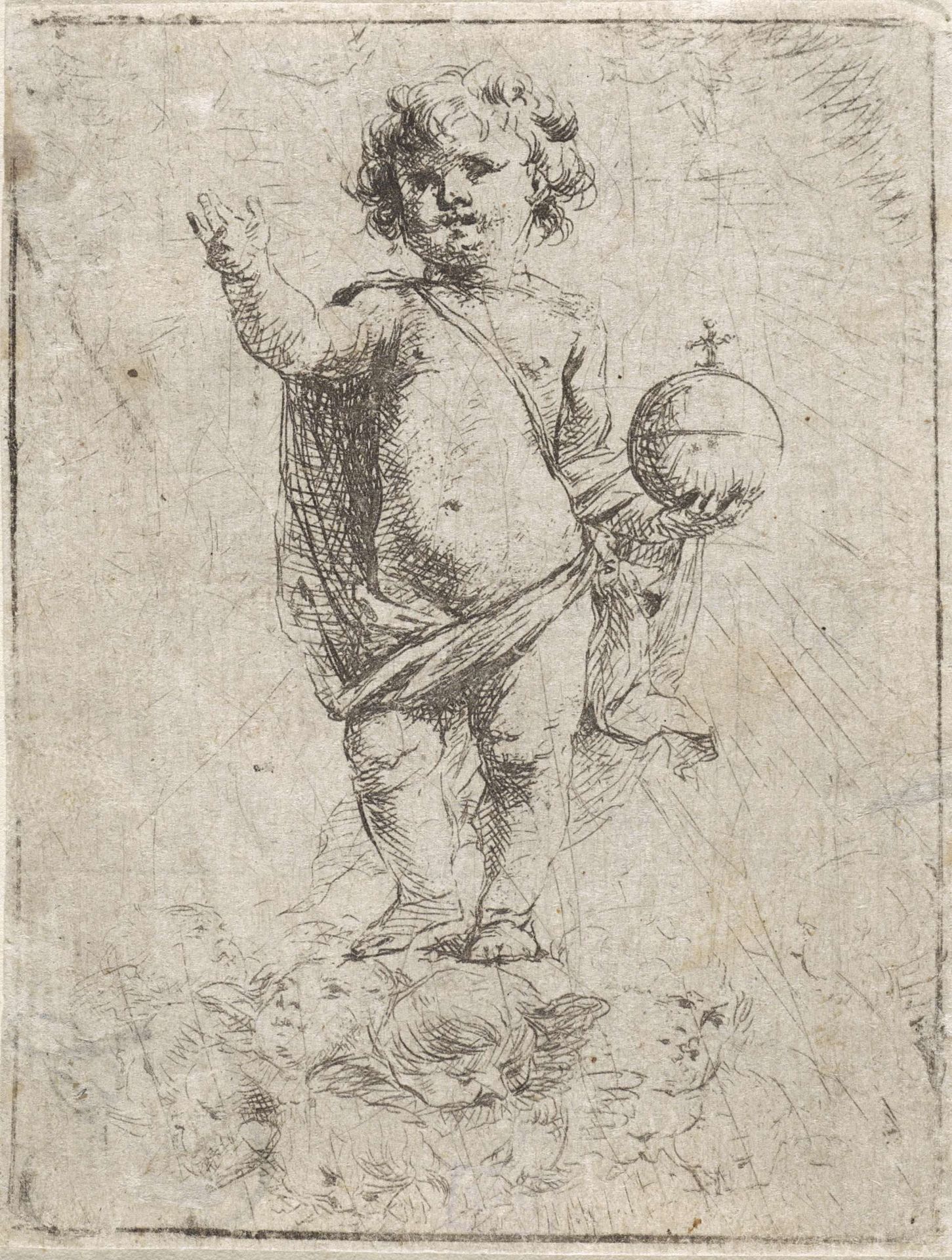 Christuskind als Salvator Mundi by Cornelis Schut