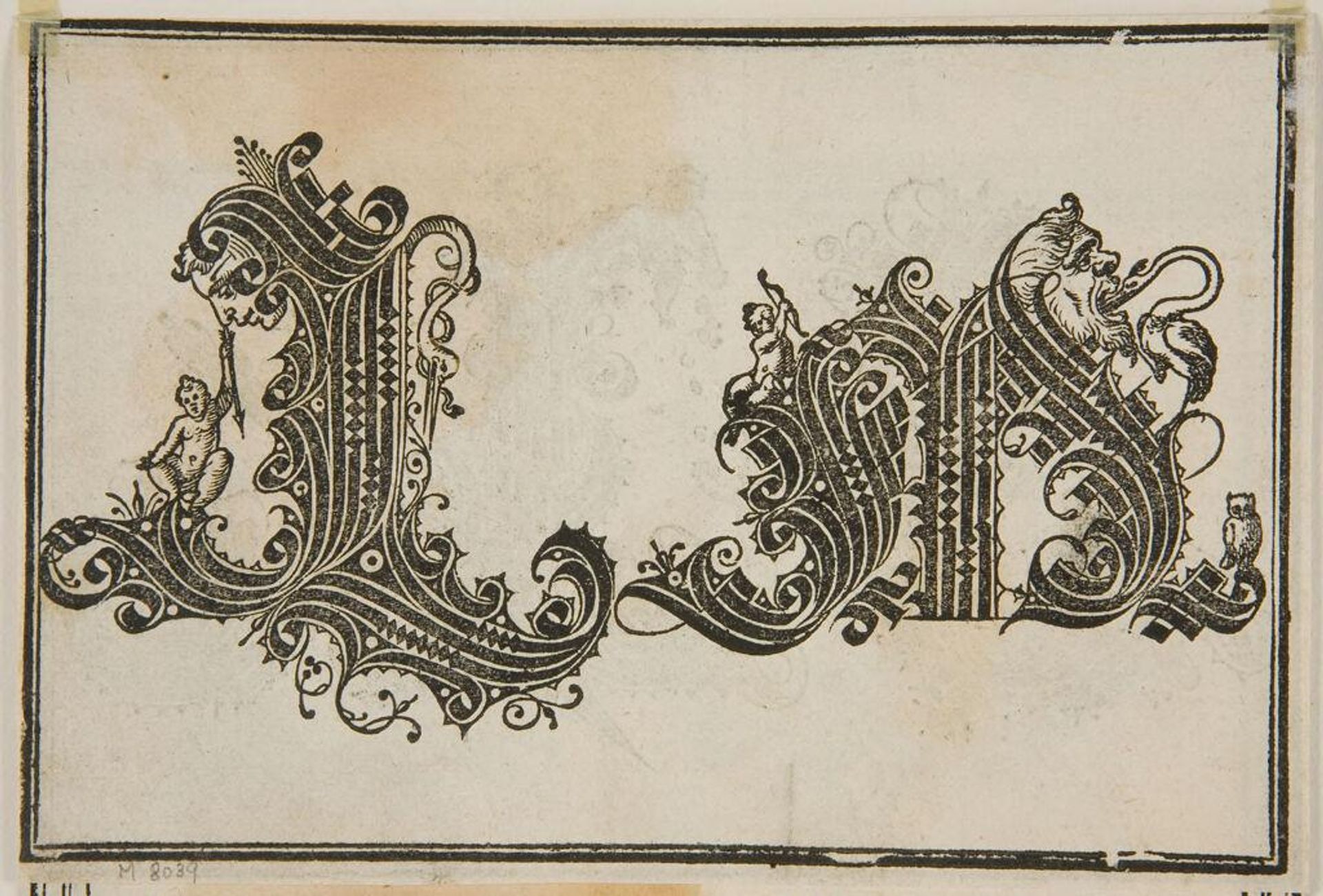 Letters L and M by Anonymous