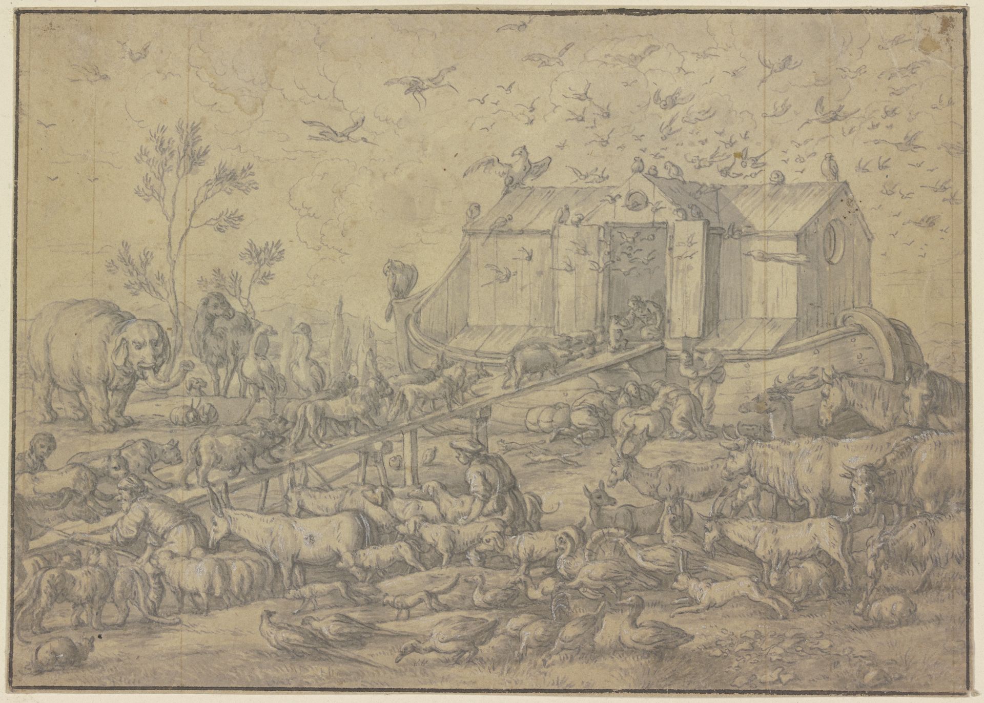 Einzug der Tiere in die Arche Noah by Jonas Umbach
